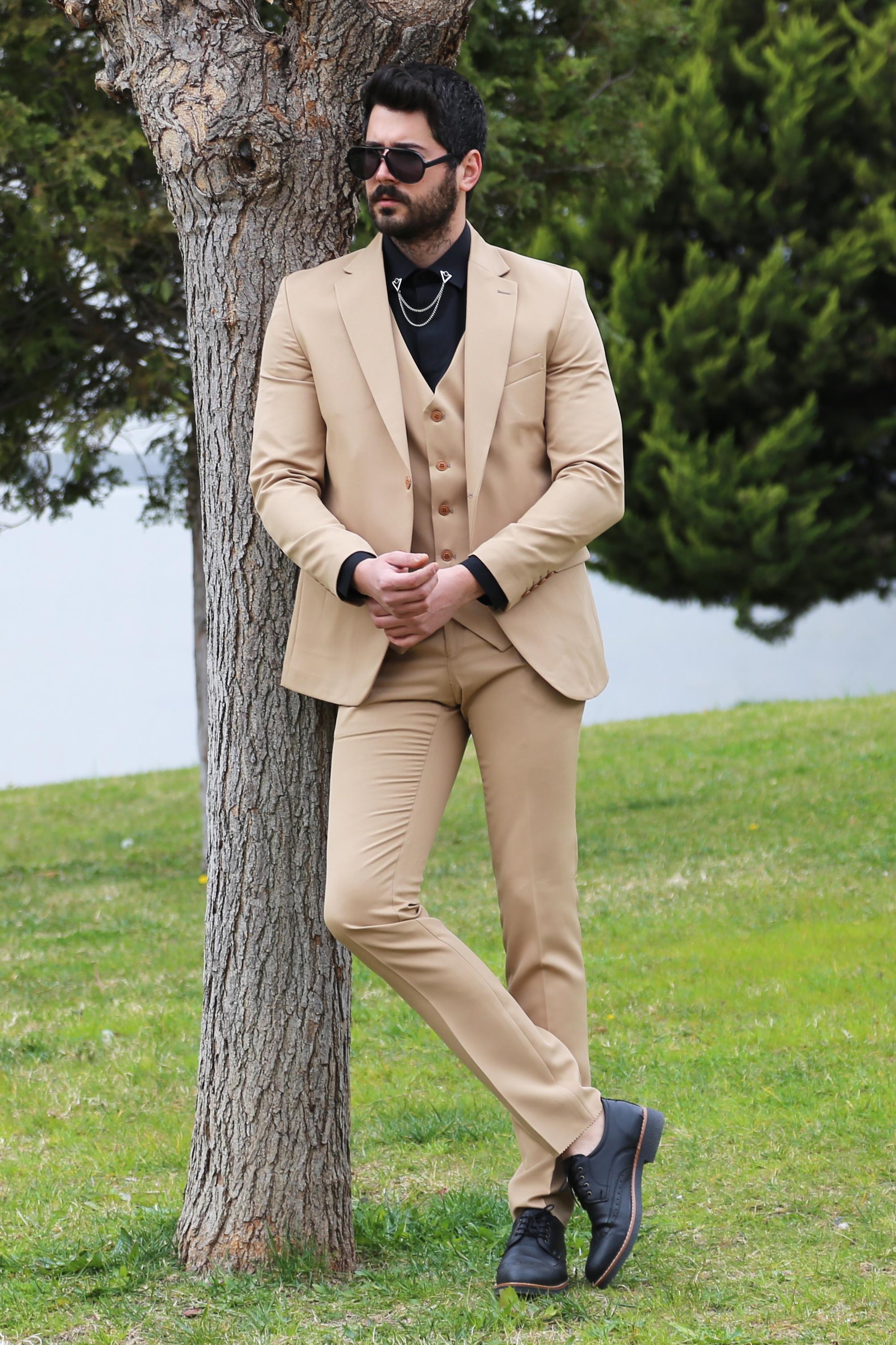 Yelek Ceket Pantolon 3'lü Set