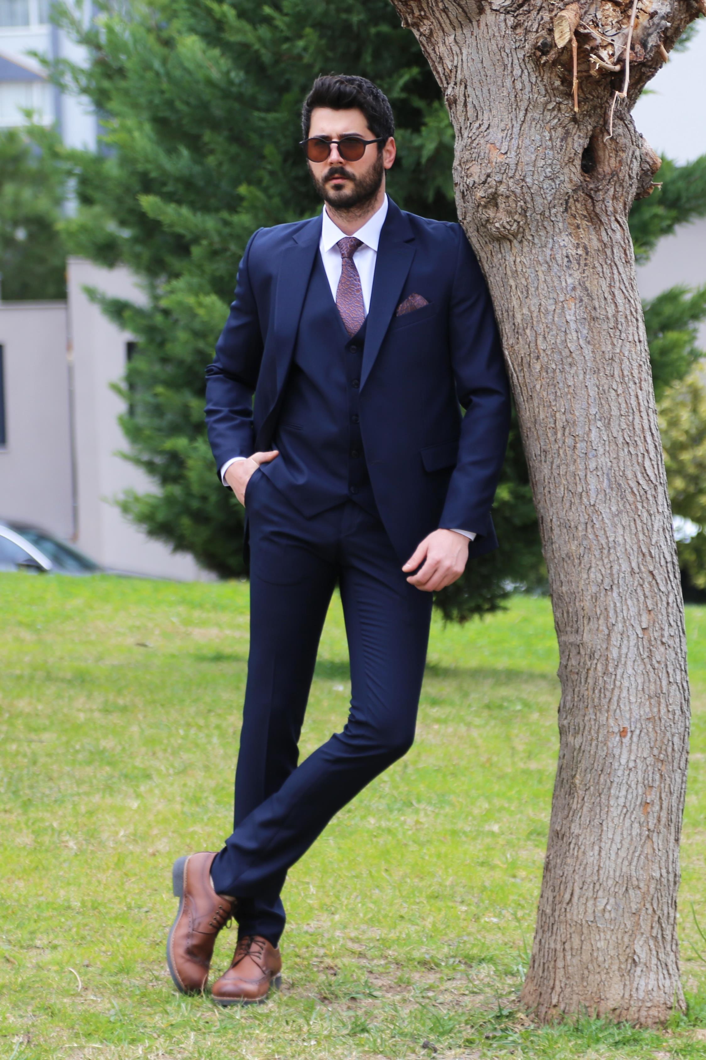 Yelek Ceket Pantolon 3'lü Set