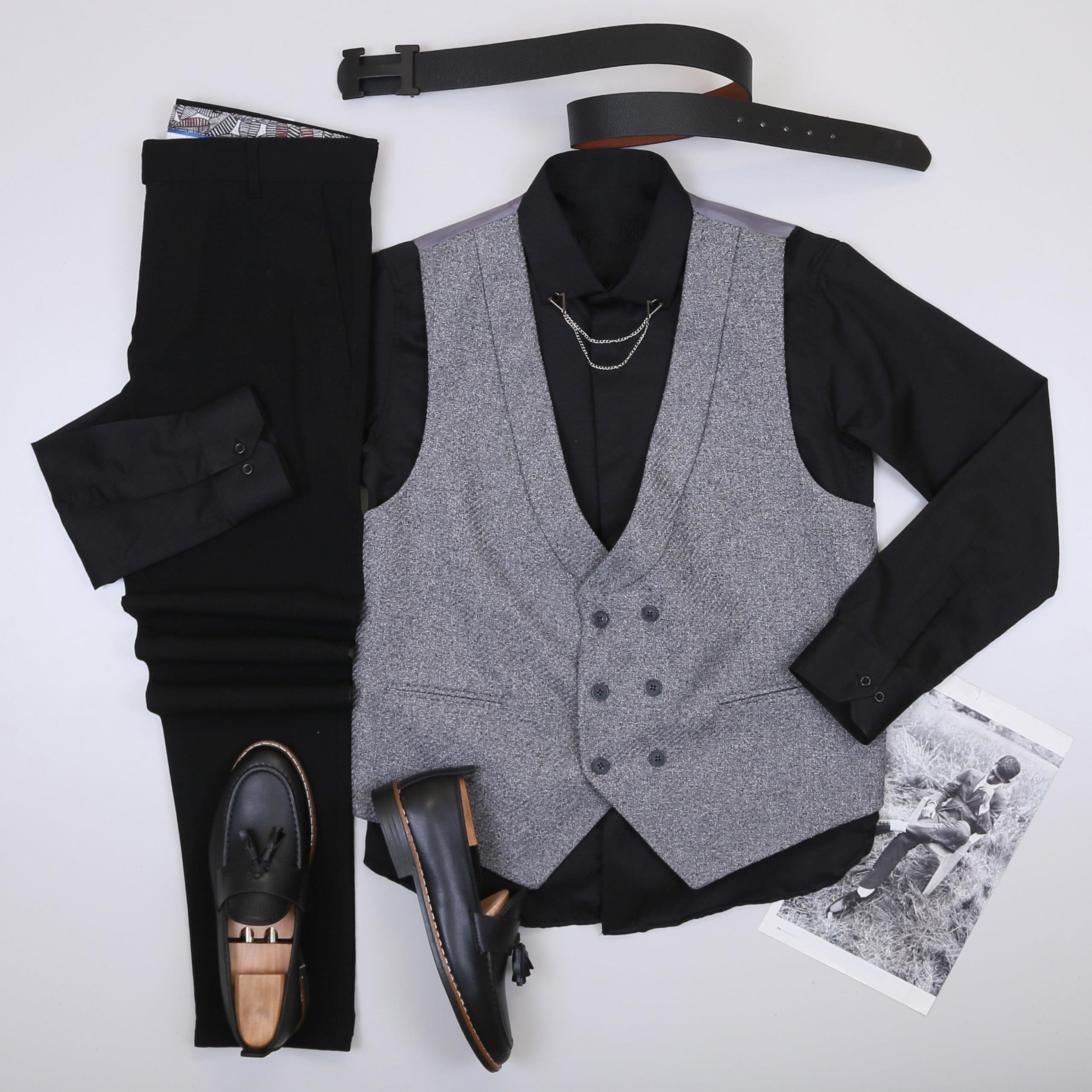 Yelekli Klasik Kombin