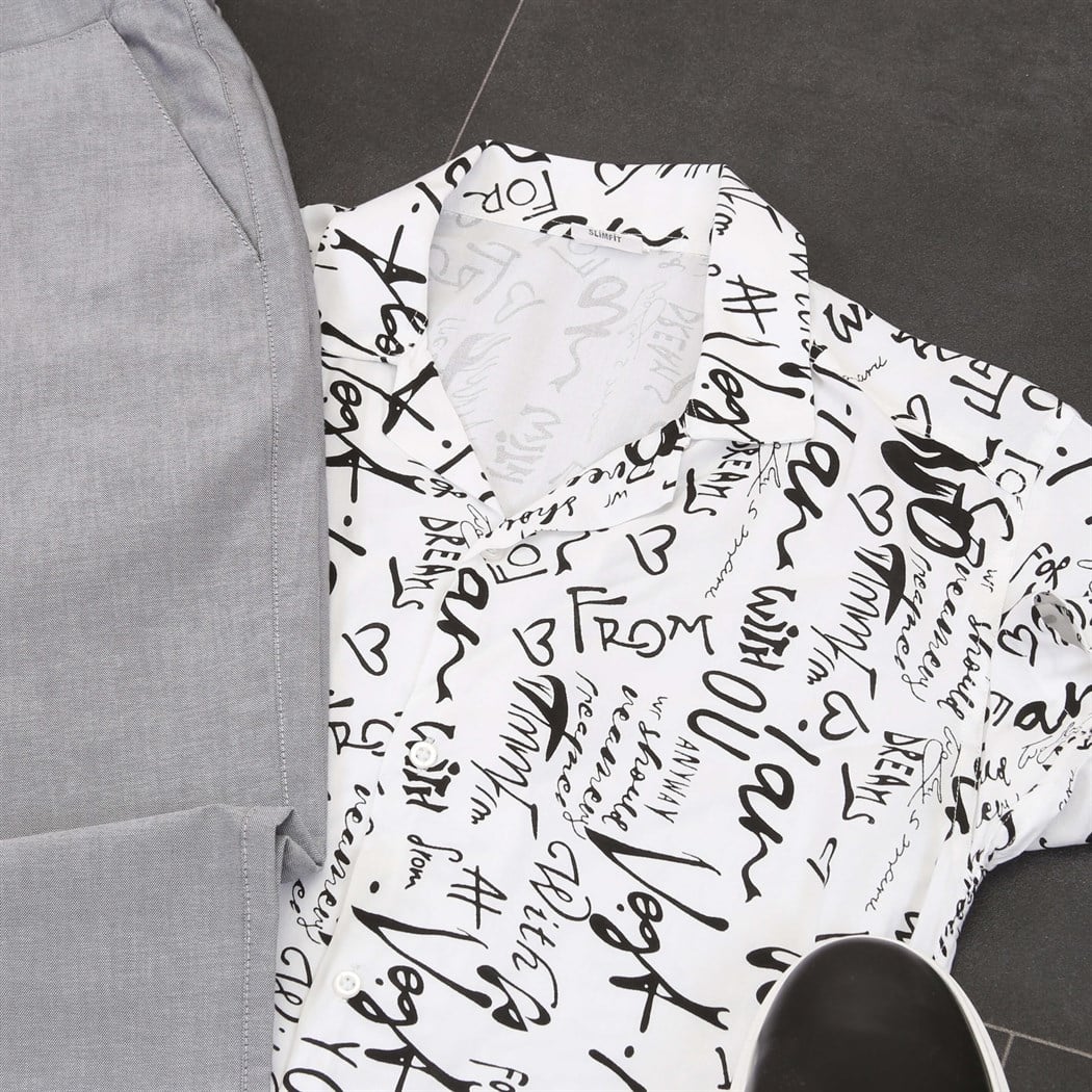 Yeni Sezon Gömlek Gri Jogger Pantolon Klasik Ayakkabı Kombini 