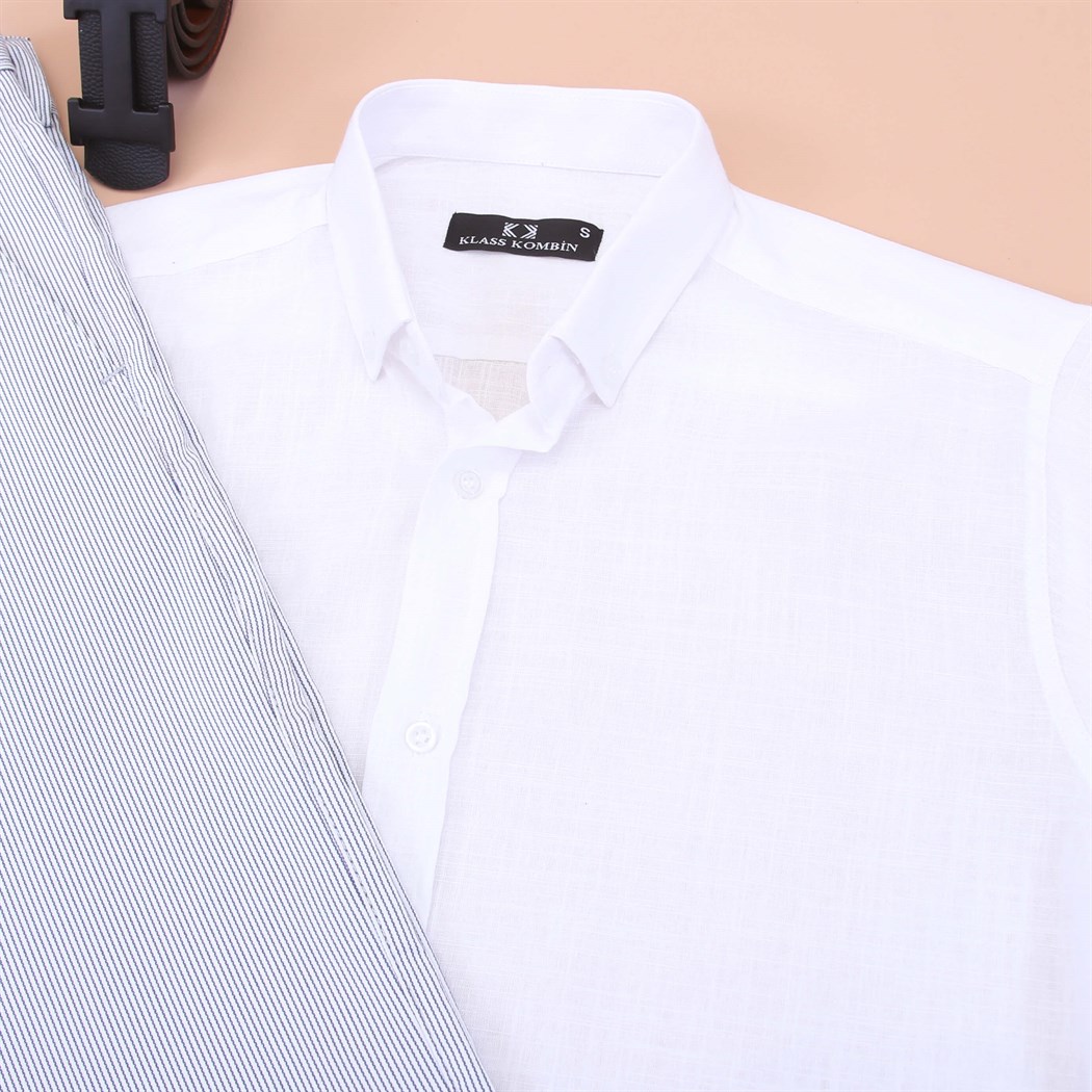 Yeni Sezon Gömlek Kumaş Pantolon Klasik Ayakkabı Kombini 