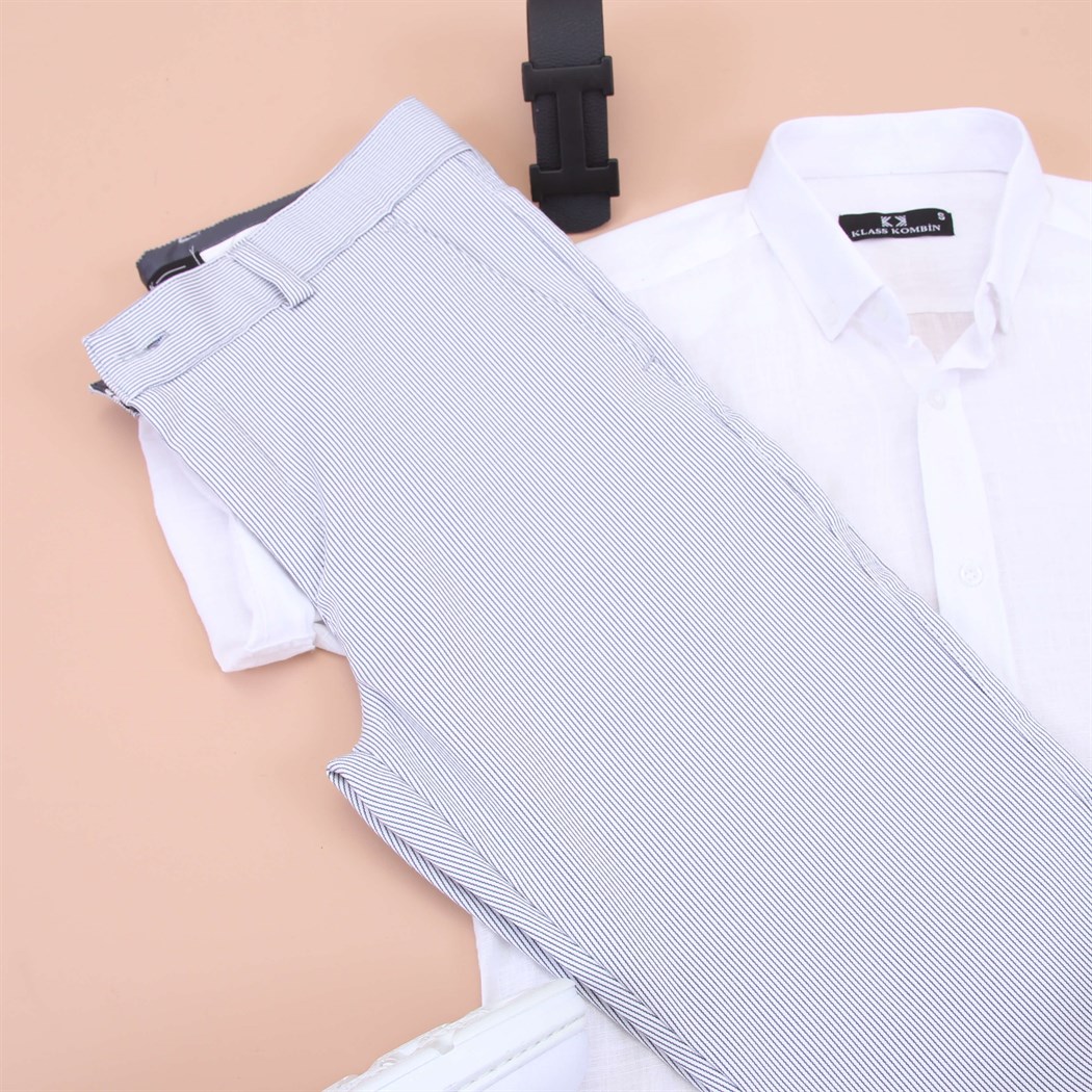 Yeni Sezon Gömlek Kumaş Pantolon Klasik Ayakkabı Kombini 