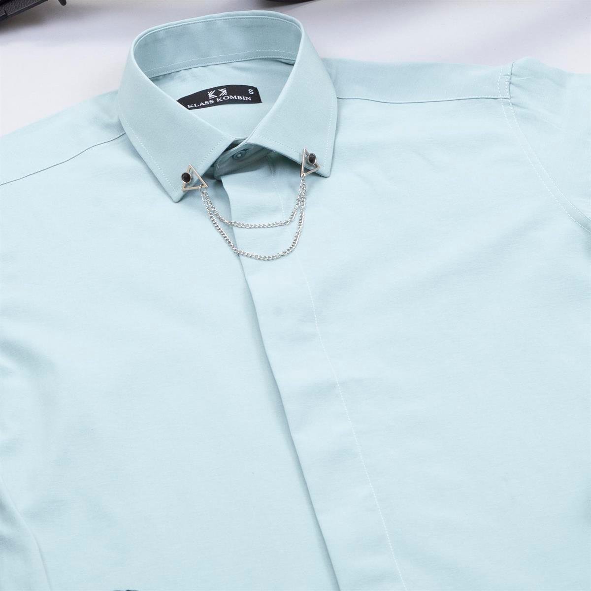 Yeşil Gömlek Pantolon Ayakkabı Kombin