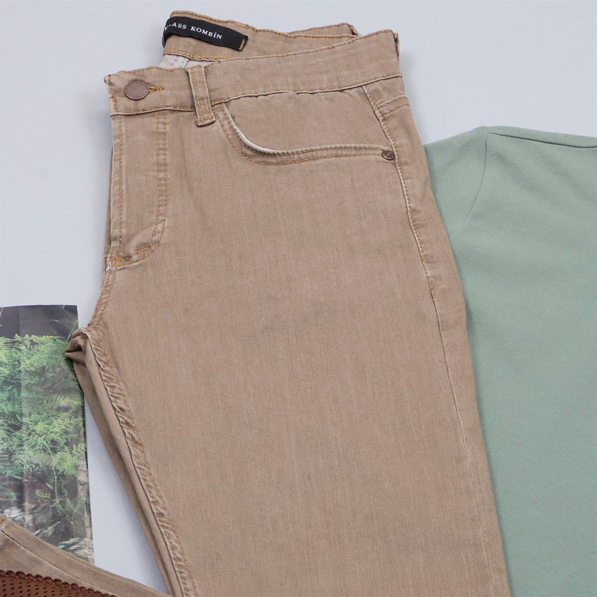 Yeşil Polo Yaka Tişört Pantolon Ayakkabı Kombin