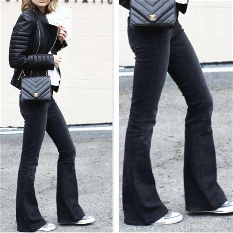Yüksek Bel İspanyol Pantalon