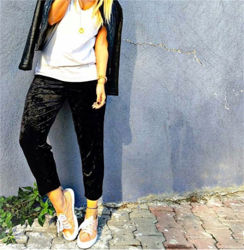 Kadife Havuç Pantalon