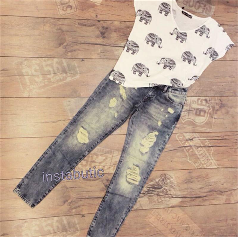 Random Yıkama Boyfriend Jean