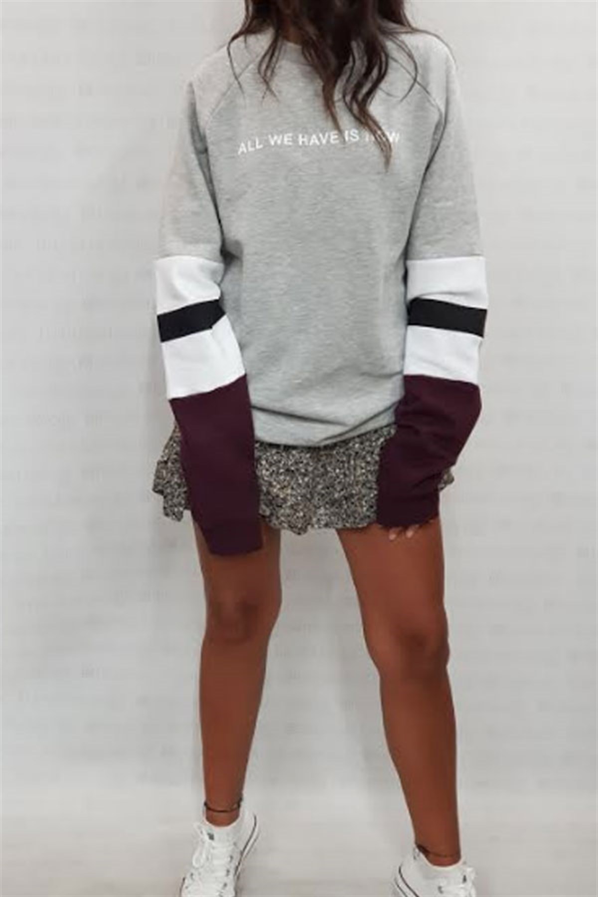 All We Have Blok Renkli Sweatshirt