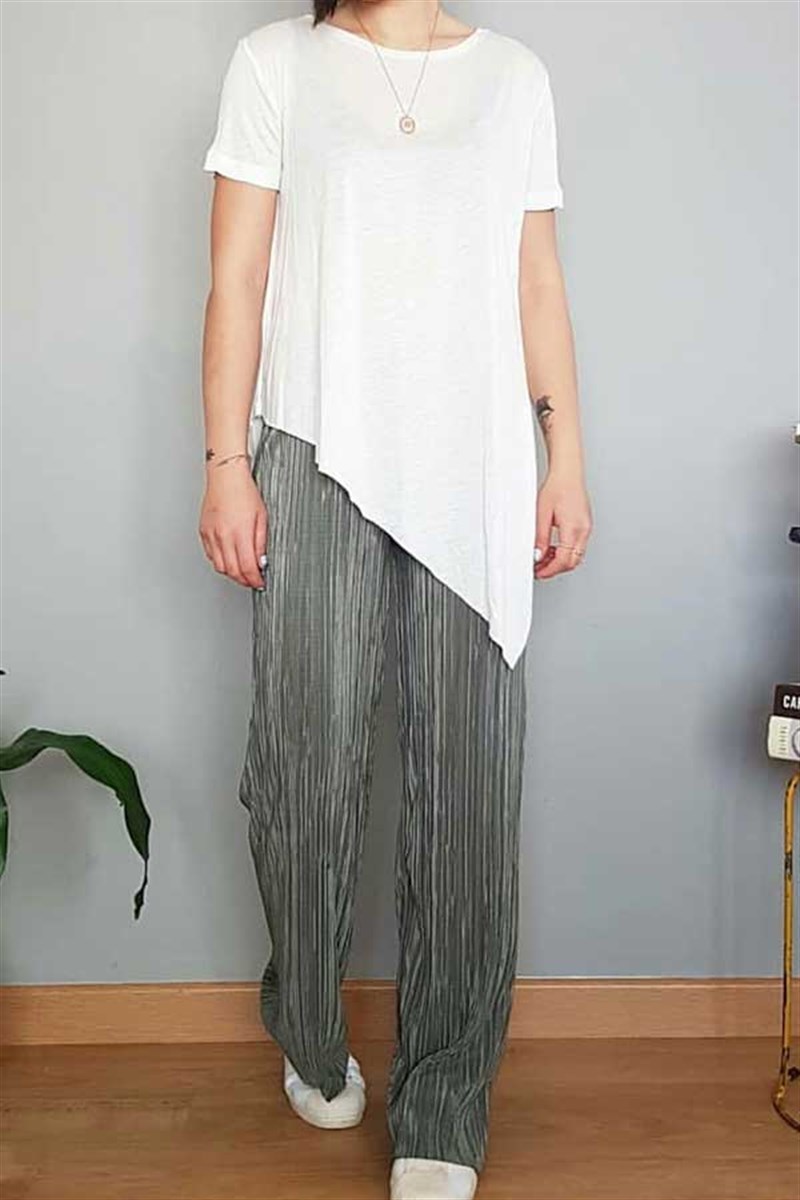Asimetrik Tunik Tshirt
