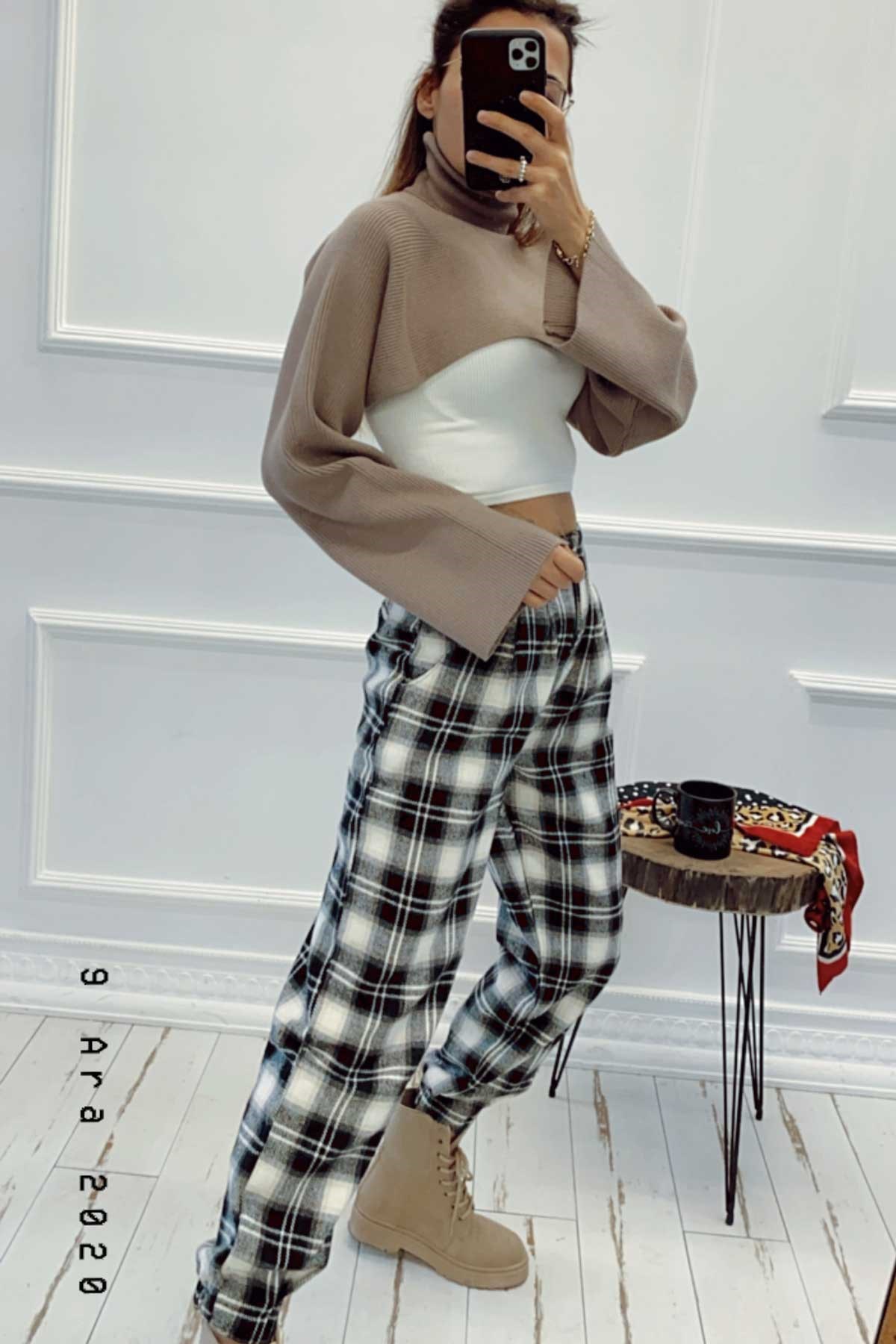 Balıkçı Yaka Triko Bolero