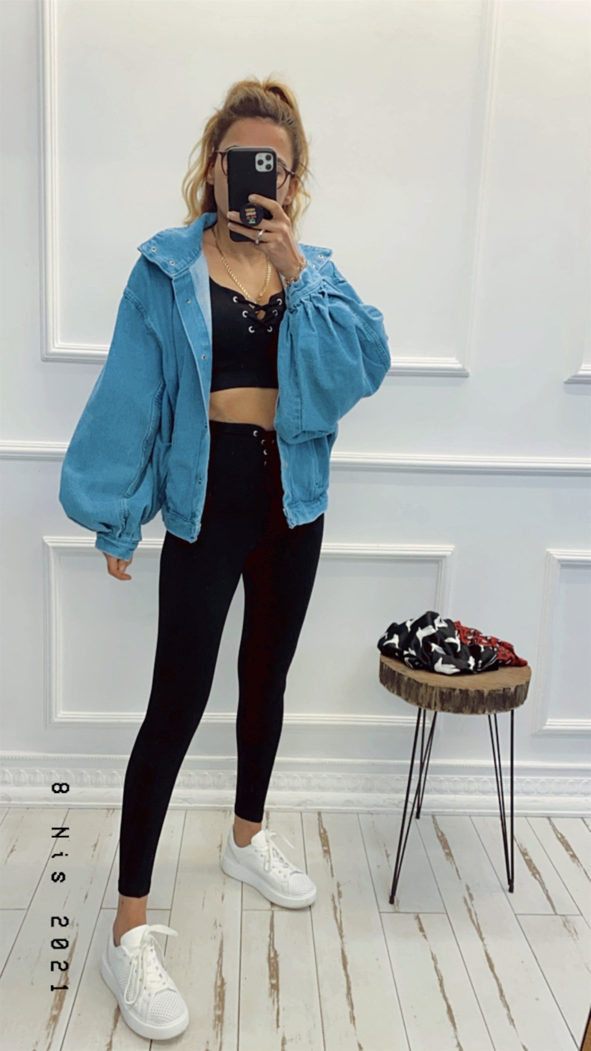 Balon Kol Denim Ceket