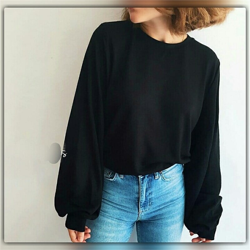 Balon Kol İnce Sweat