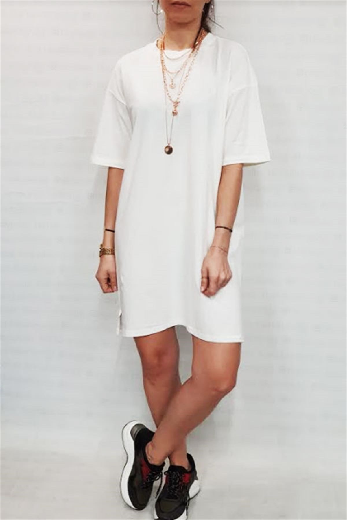 Basic Tunik Tshirt Elbise