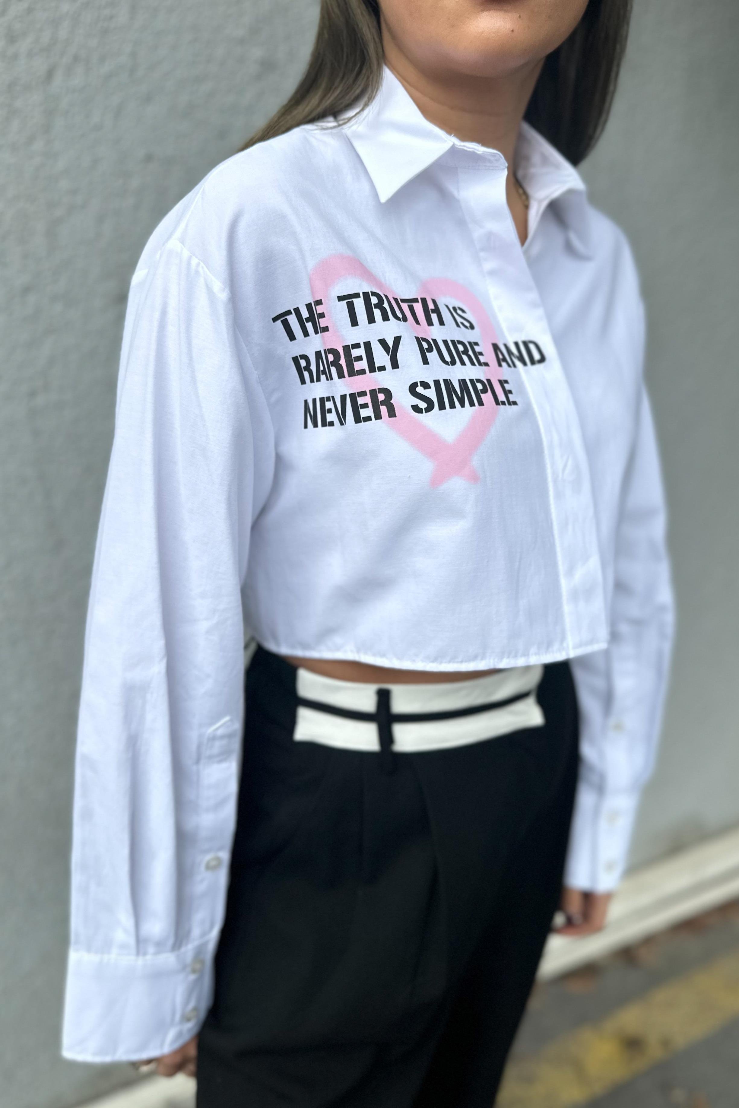 Baskılı Crop GömlekYENİ GELENLER