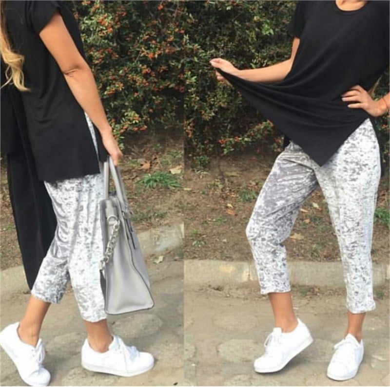 Kadife Havuç Pantalon