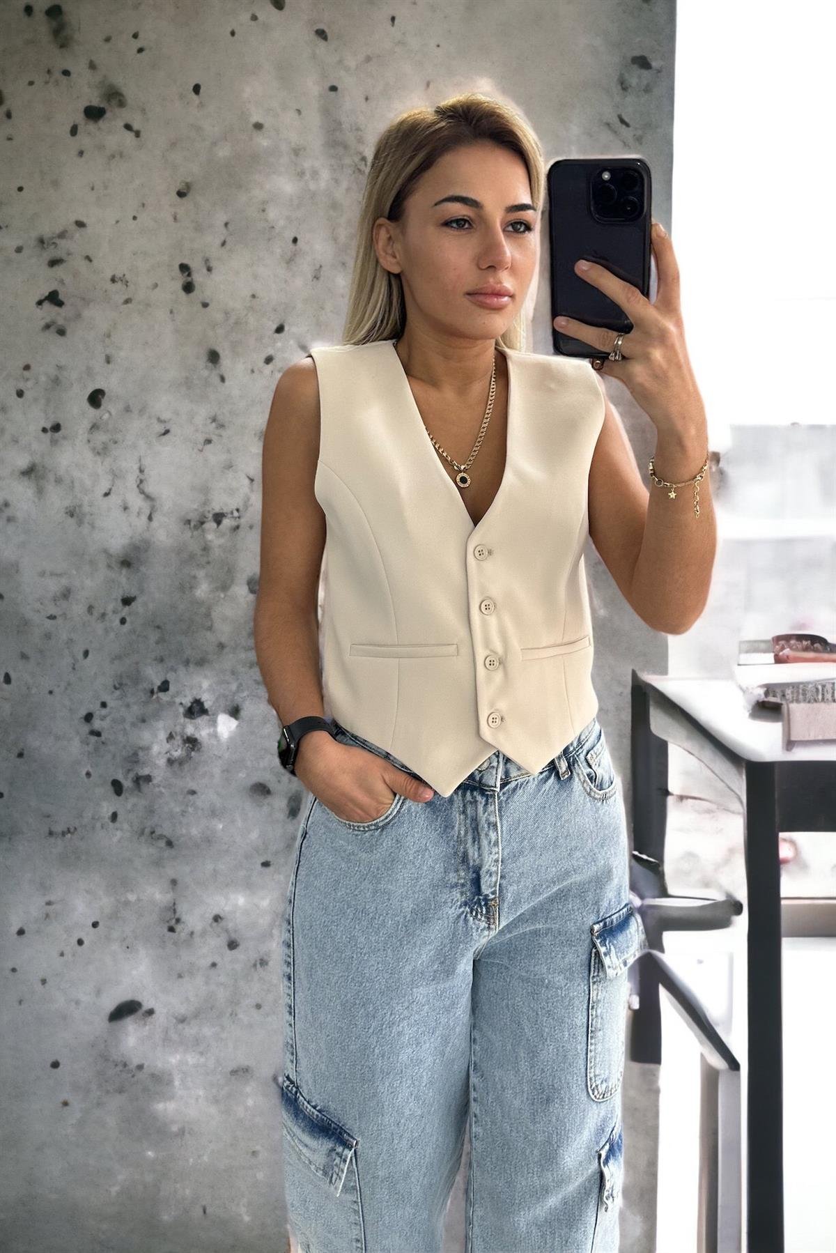 Bej Blazer YelekMONT/CEKET