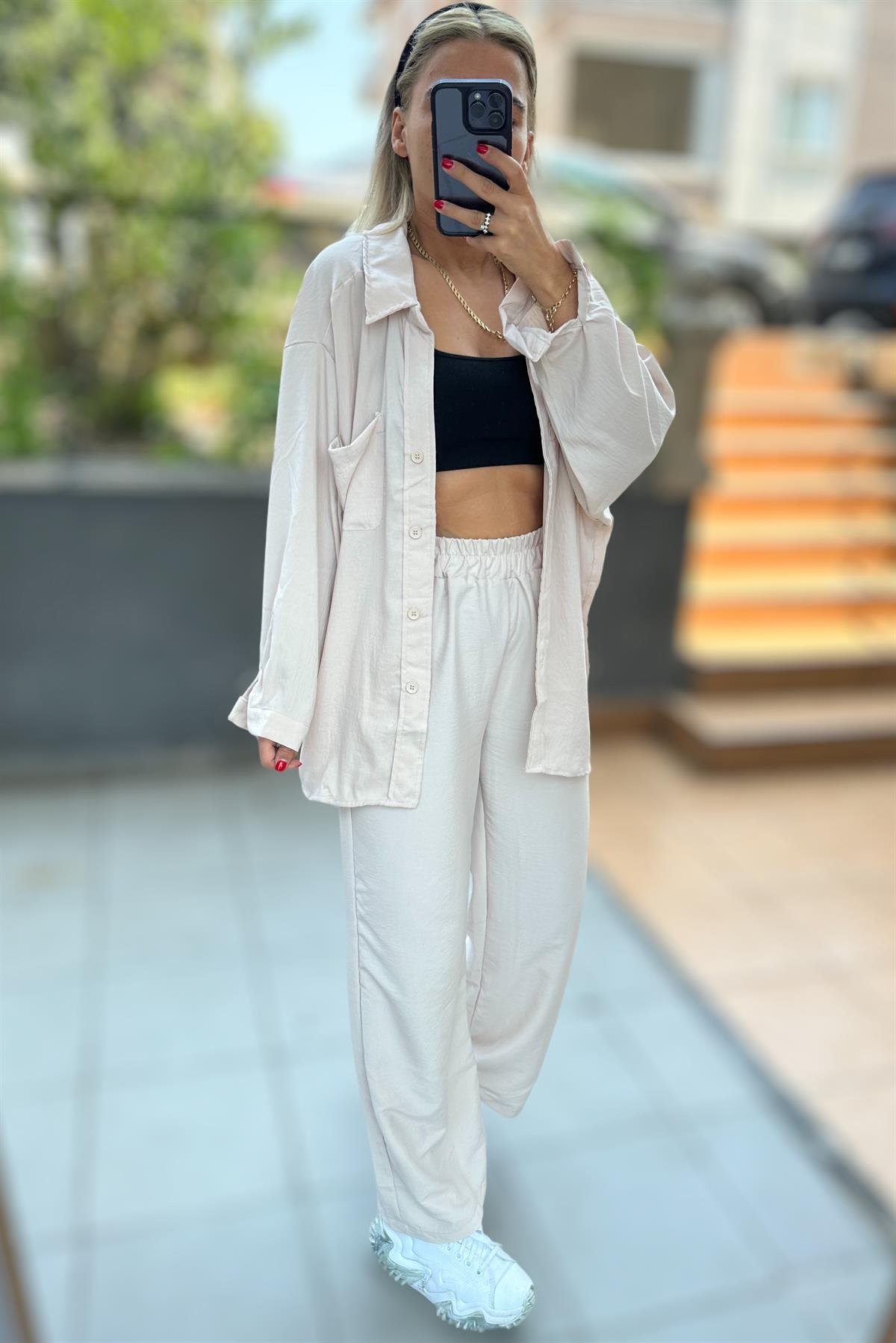 Bej Salaş Basic PantolonPANTOLON