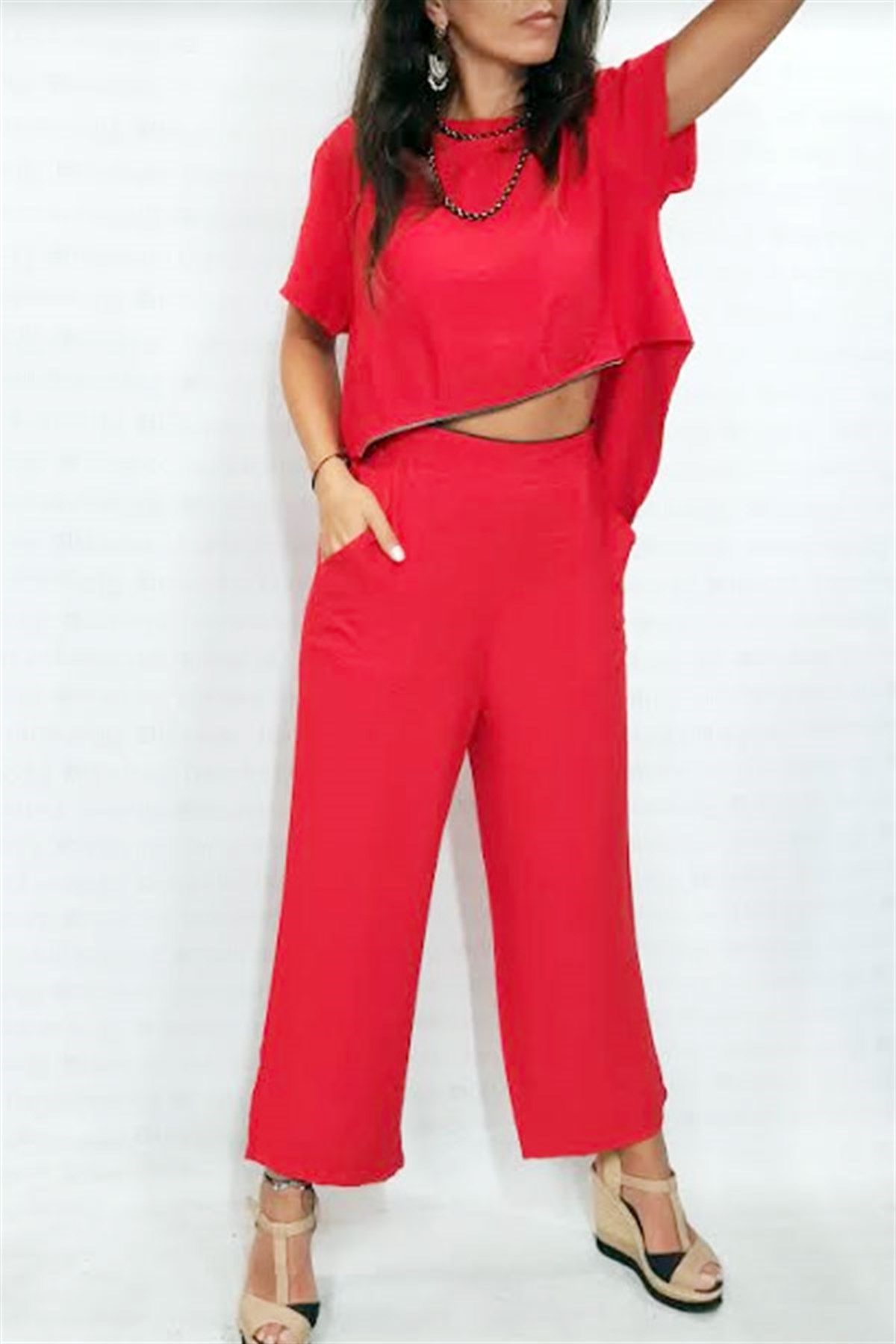 Beli Fermuarlı 2 Parça Tasarım Tulum