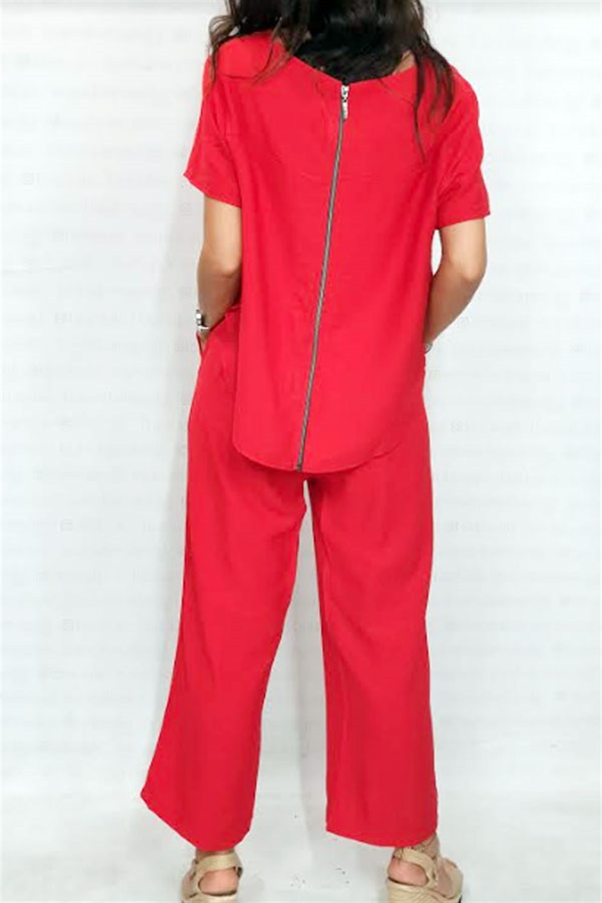 Beli Fermuarlı 2 Parça Tasarım Tulum