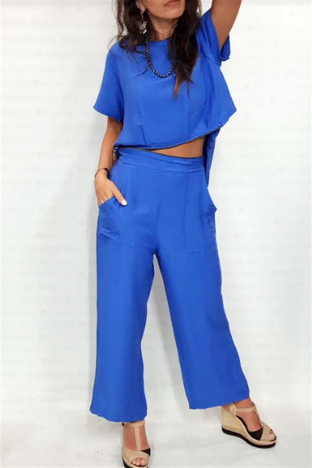 Beli Fermuarlı 2 Parça Tasarım Tulum