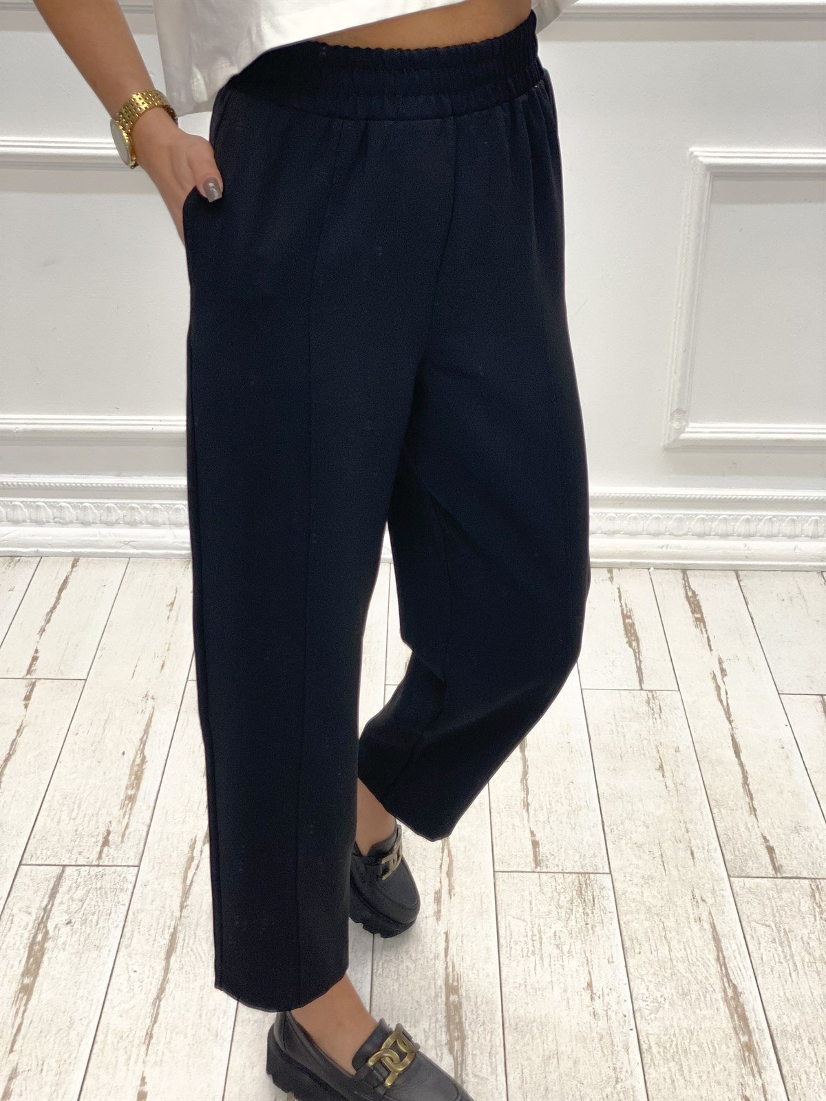 Beli Lastikli Kumaş PantolonPANTOLON