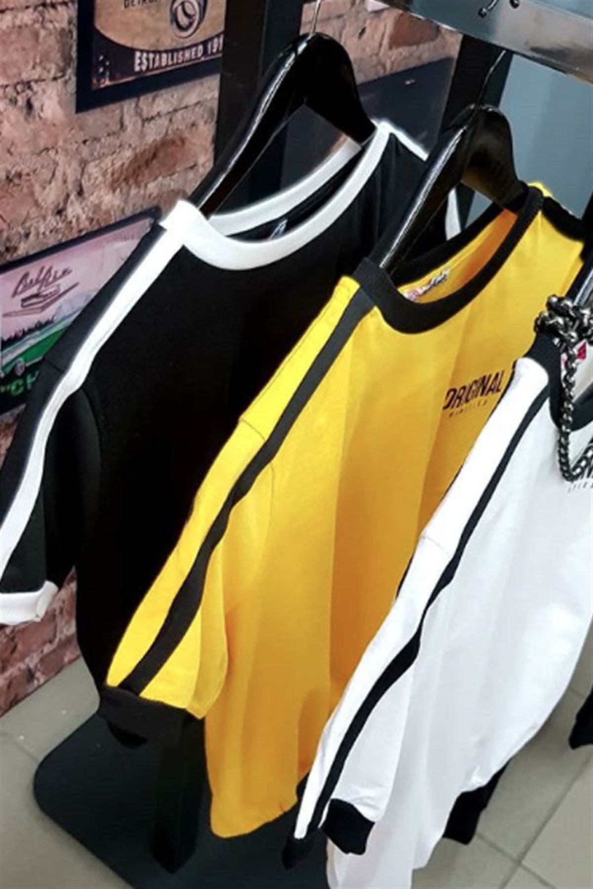 Beli Lastikli Original Crop Tshirt