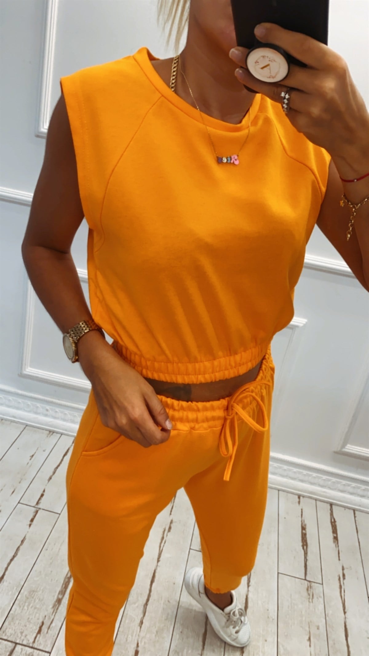 Beli Lastikli Sweat Ve Paçası Lastikli Eşofman Takımı