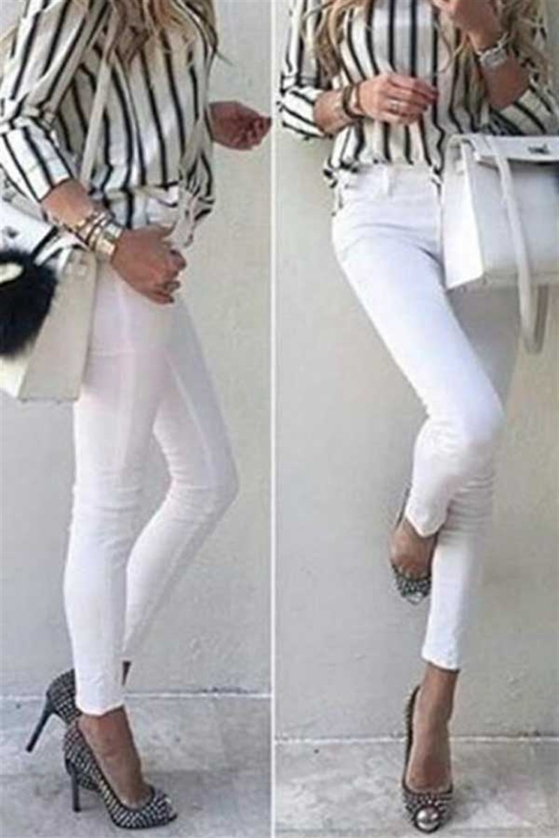 Beyaz Skinny Jean