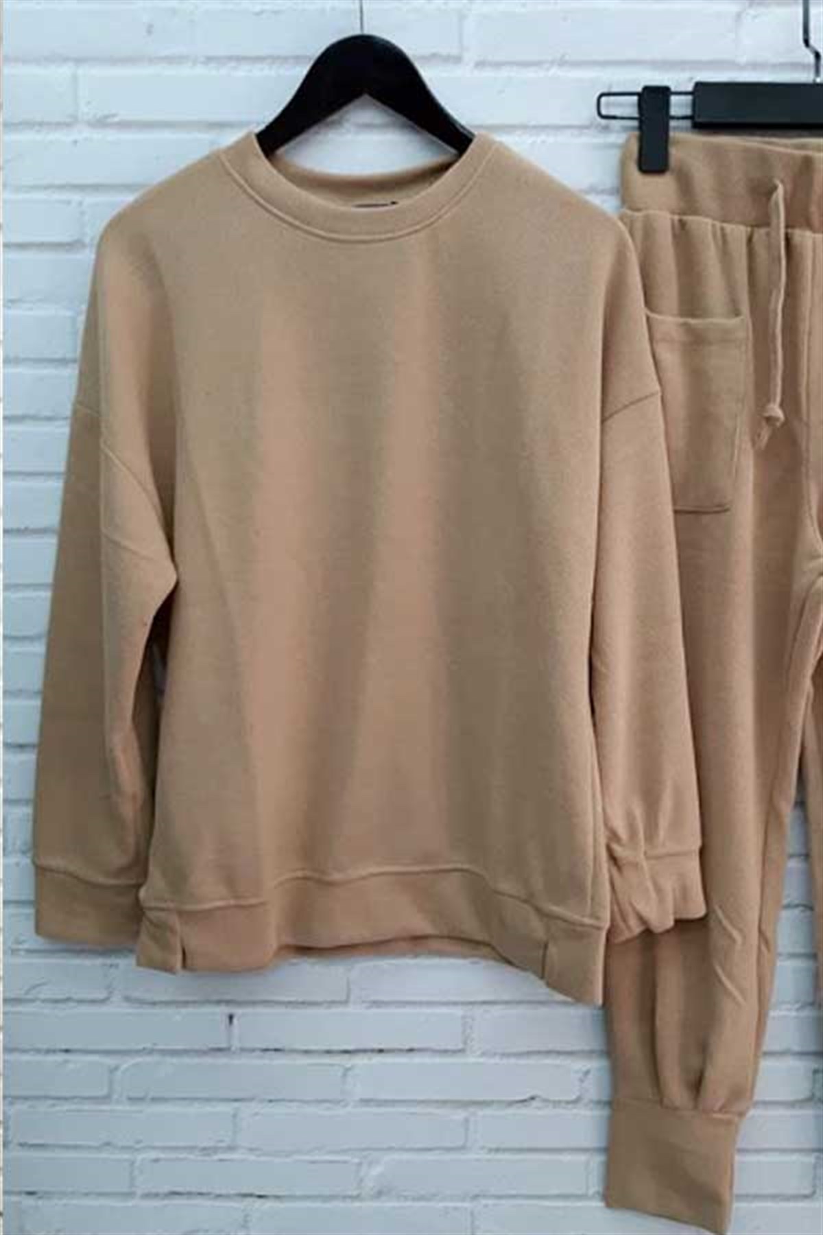 Bisiklet Yaka Basic Sweatshirt
