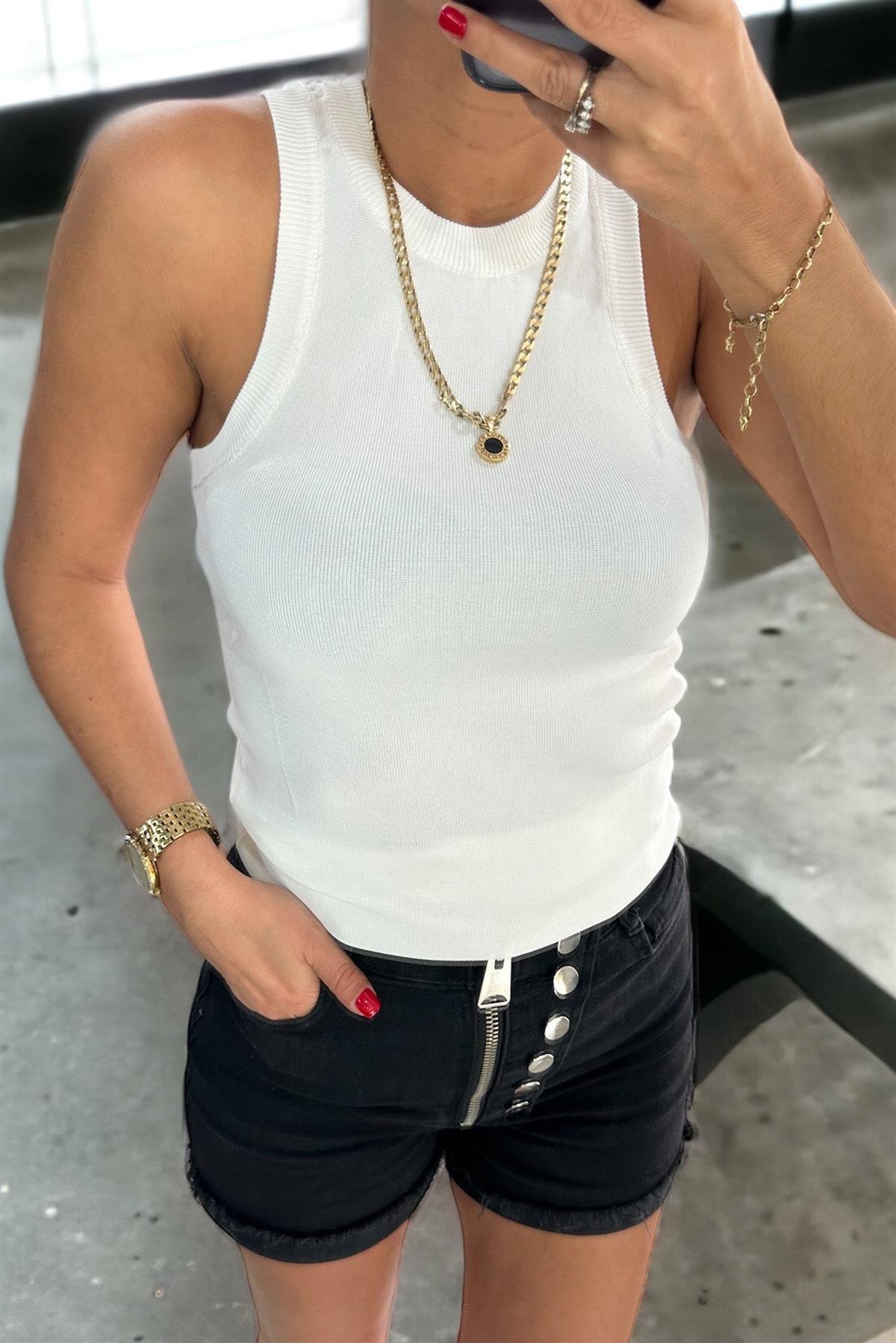 Bisiklet Yaka Merserize AtletBLUZ