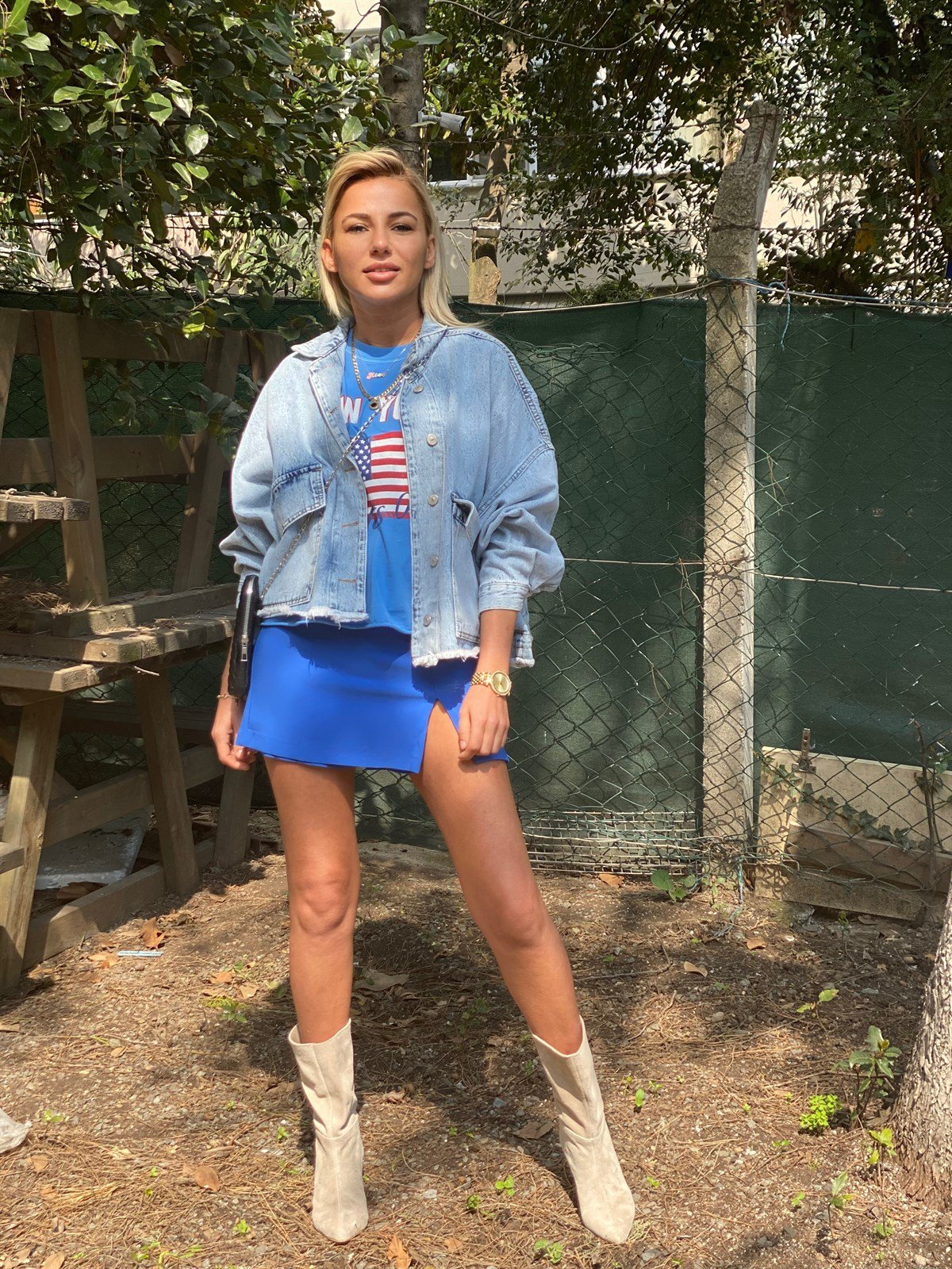 Büyük Cep Detaylı Oversize Denim CeketMONT/CEKET
