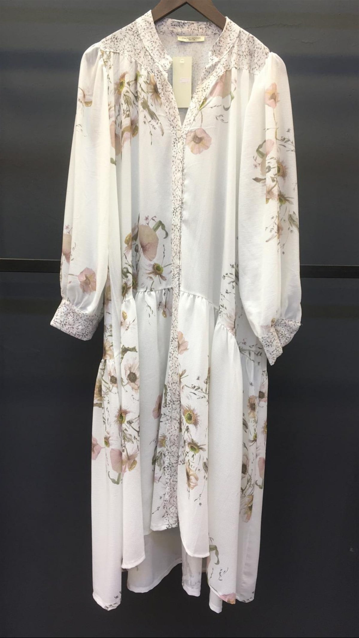Çiçek Desen Oversize Elbise