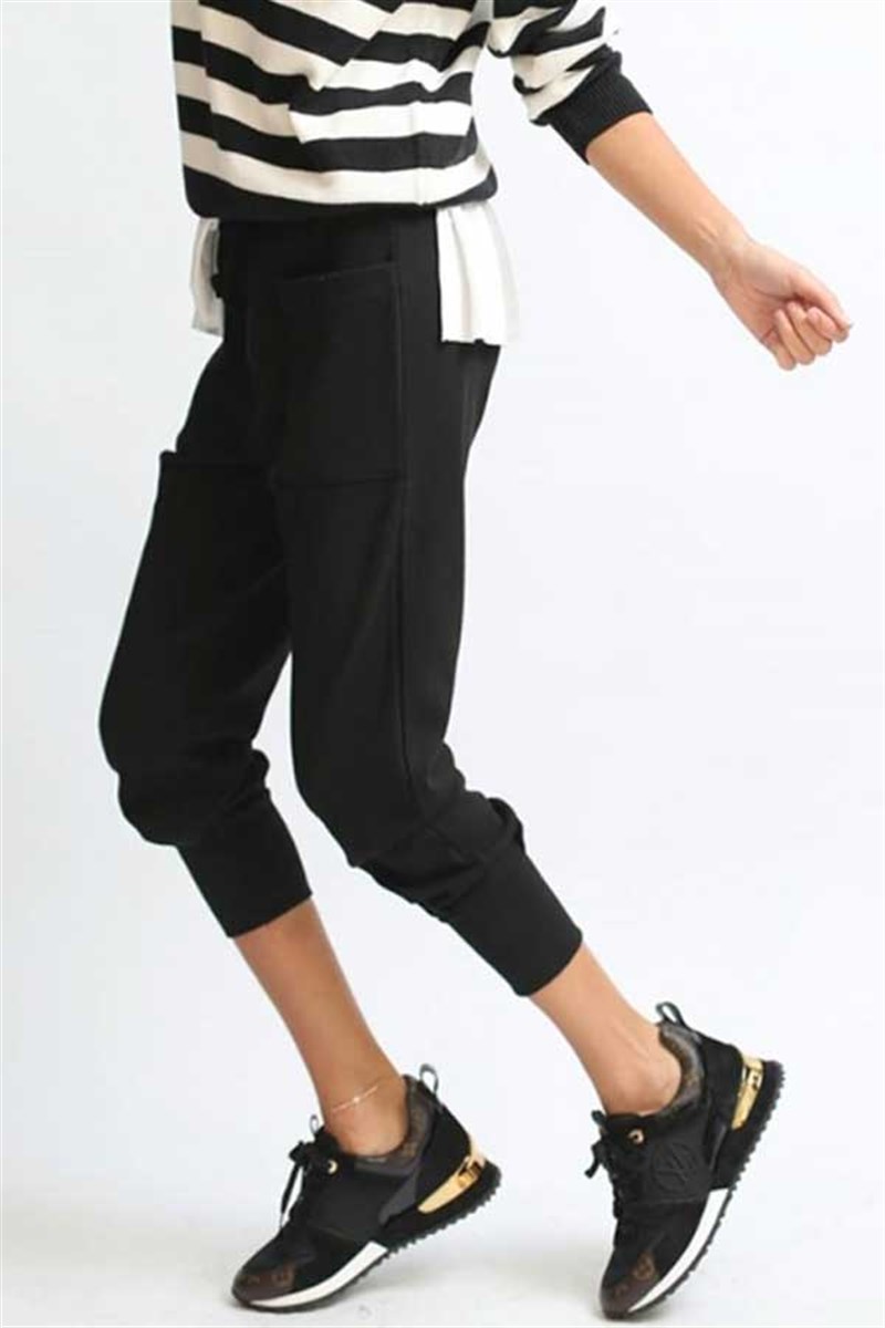 Çift Cepli Çelik Kumaş Pantalon