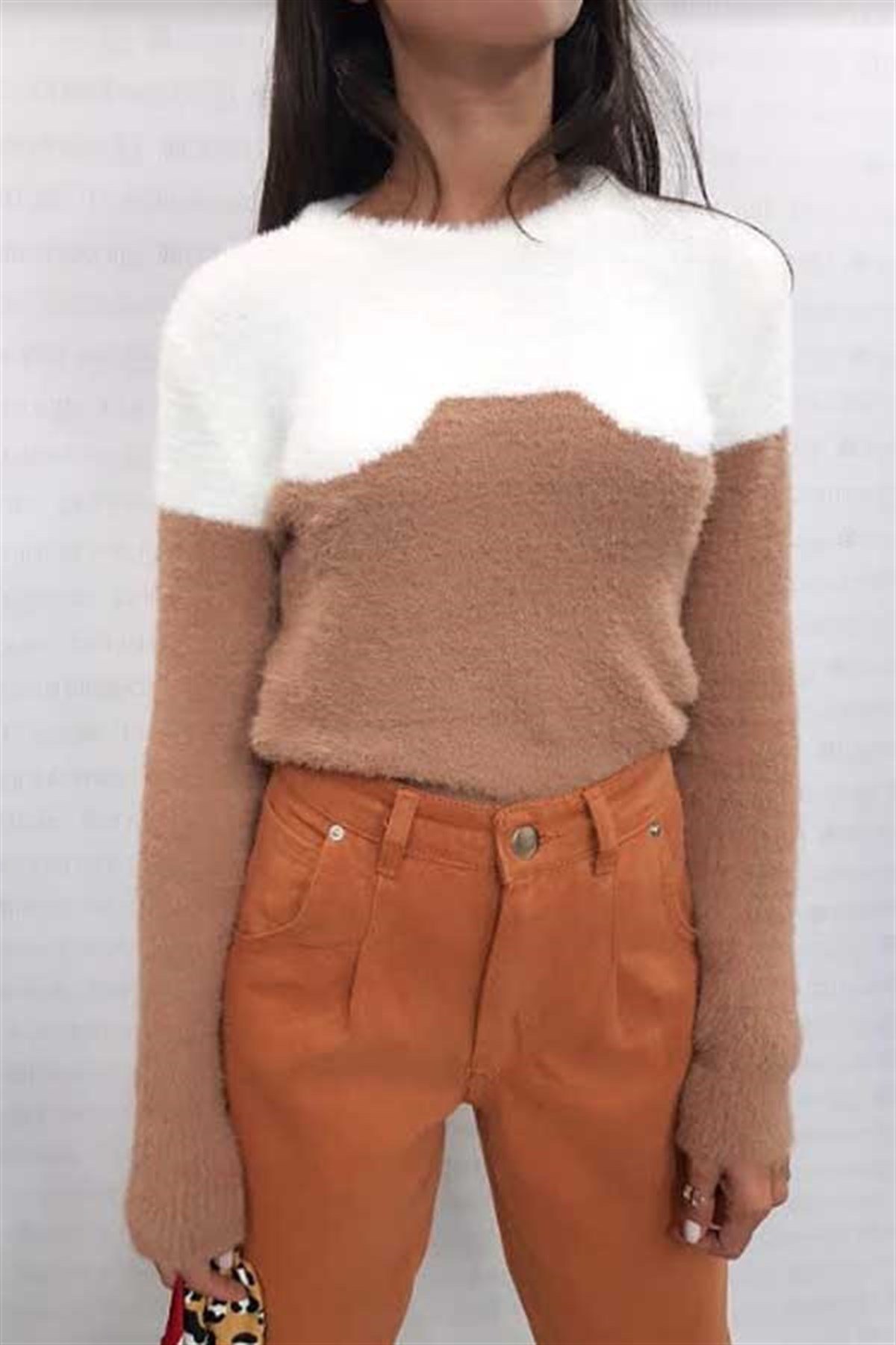 Çift Renk Yumoş Kazak