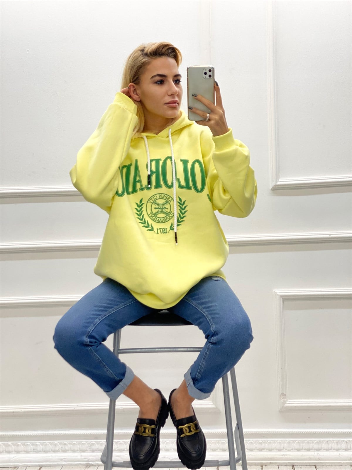 Colorado Sarı SweatSWEATSHİRT