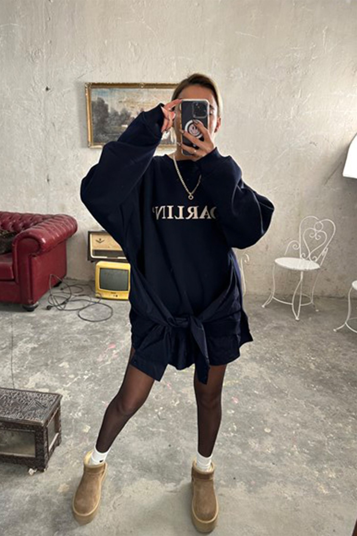 Darlin Gömlek Detaylı SweatshirtSWEATSHİRT