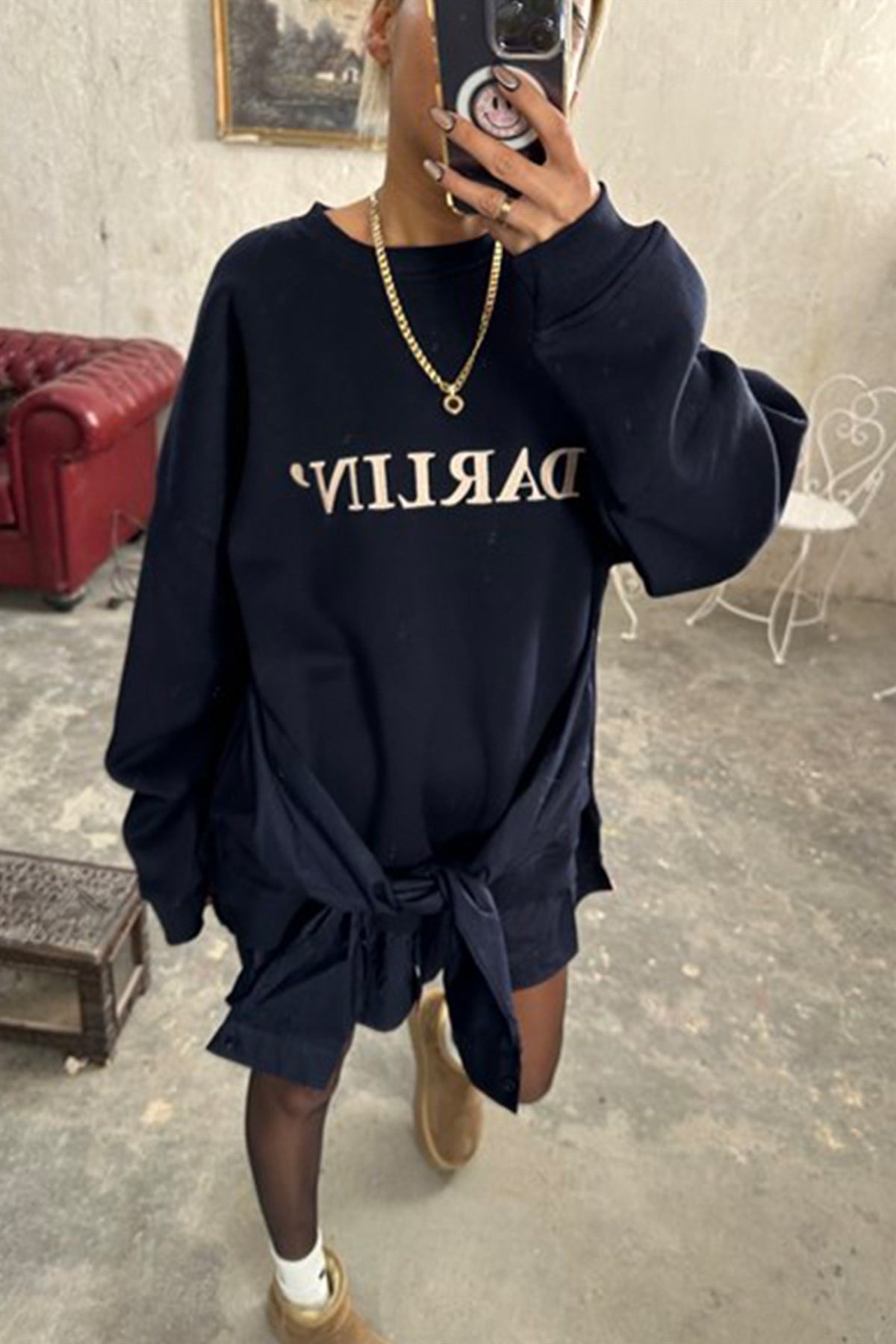 Darlin Gömlek Detaylı SweatshirtSWEATSHİRT