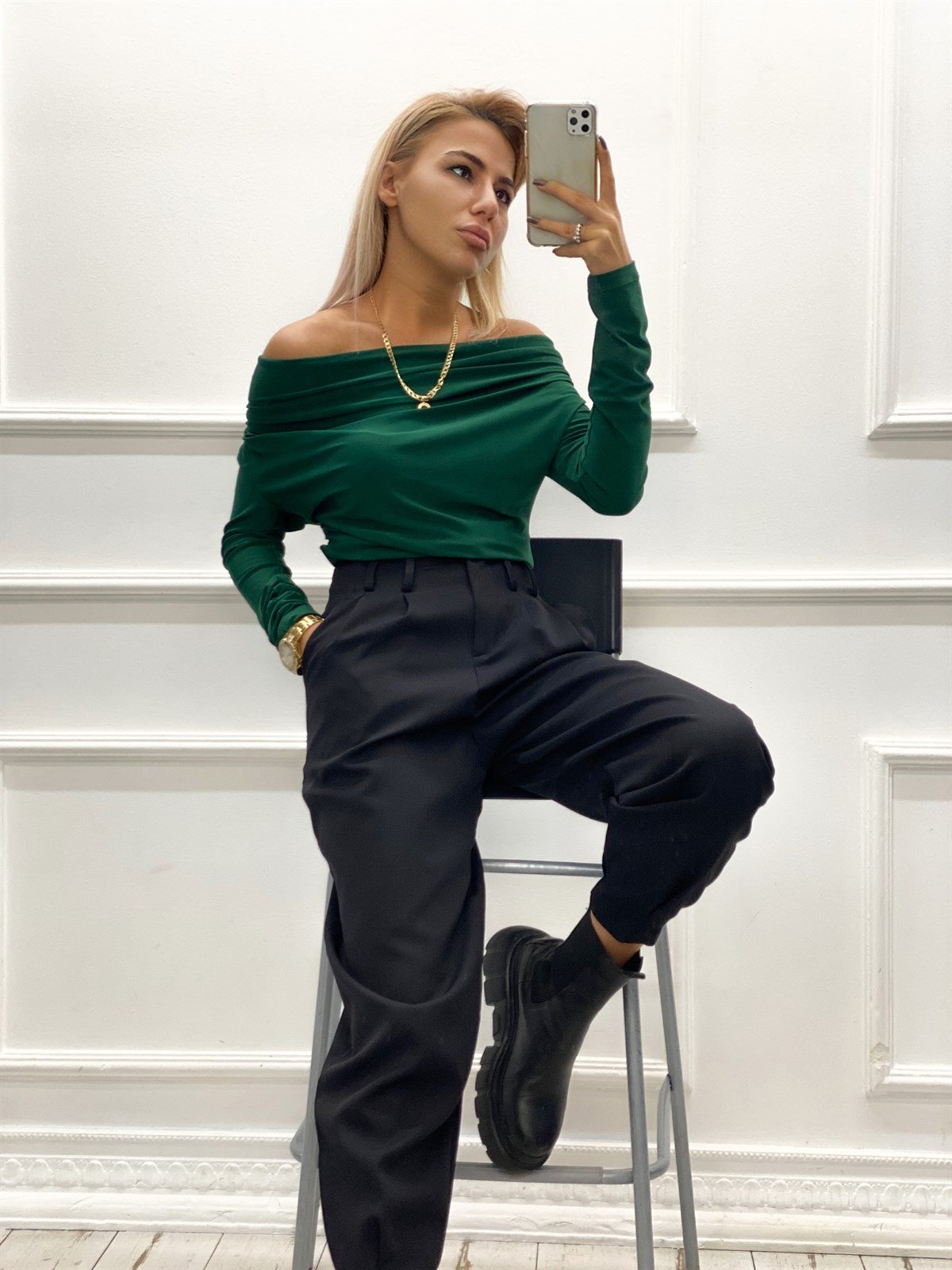 Degaje Yaka BodysuitBLUZ