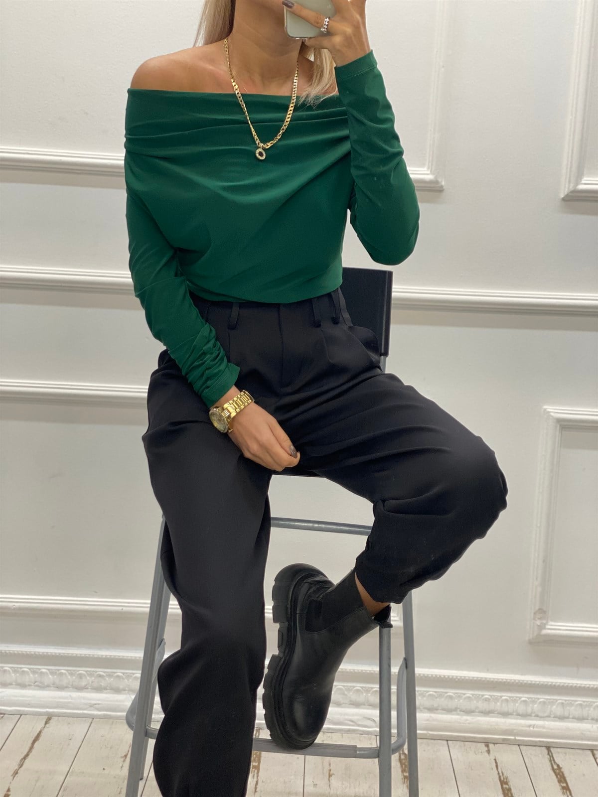 Degaje Yaka BodysuitBLUZ