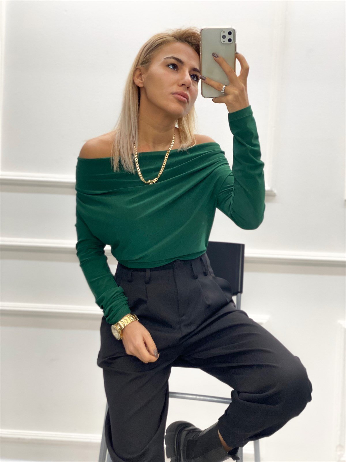 Degaje Yaka BodysuitBLUZ