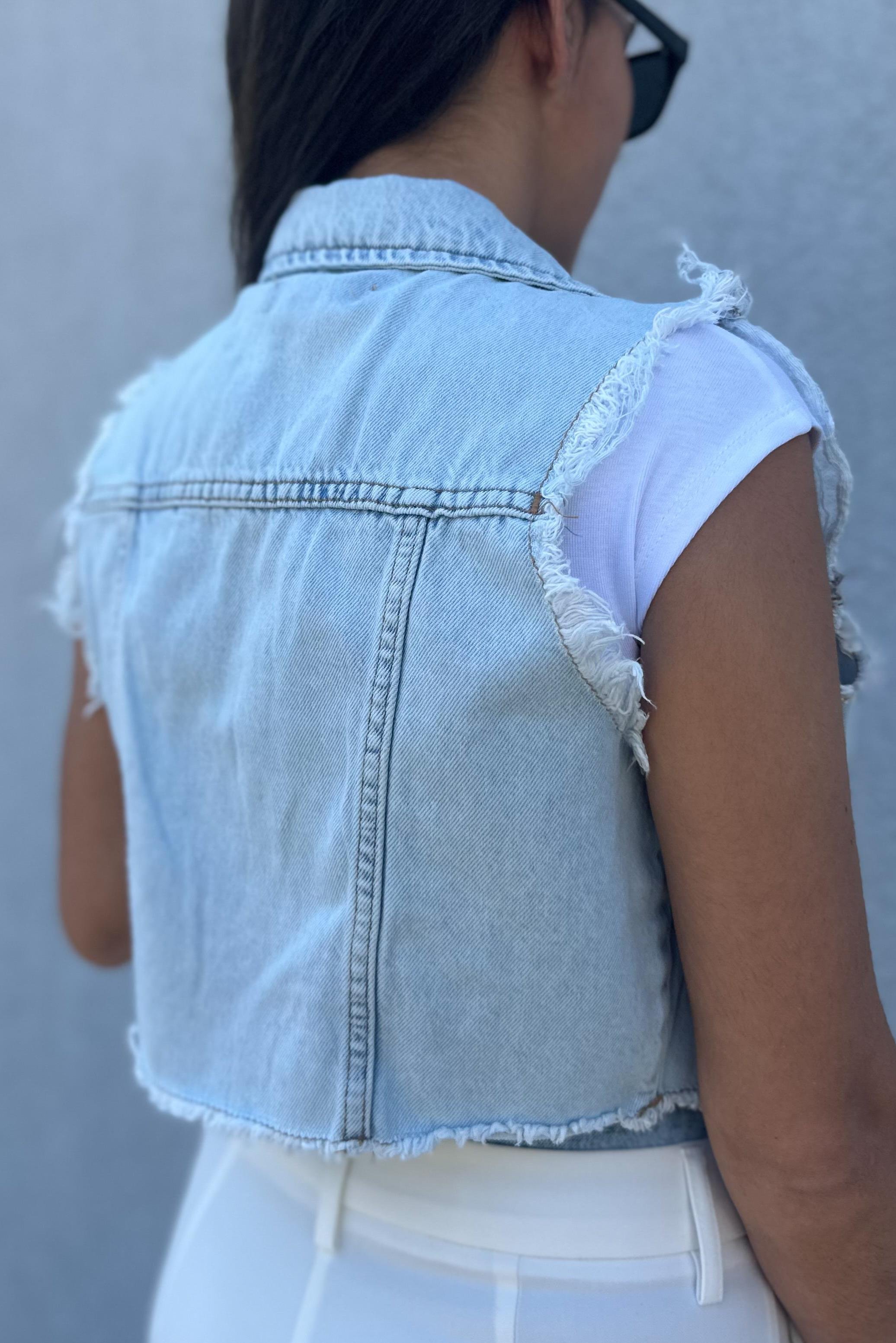 Denim Mini YelekMONT/CEKET