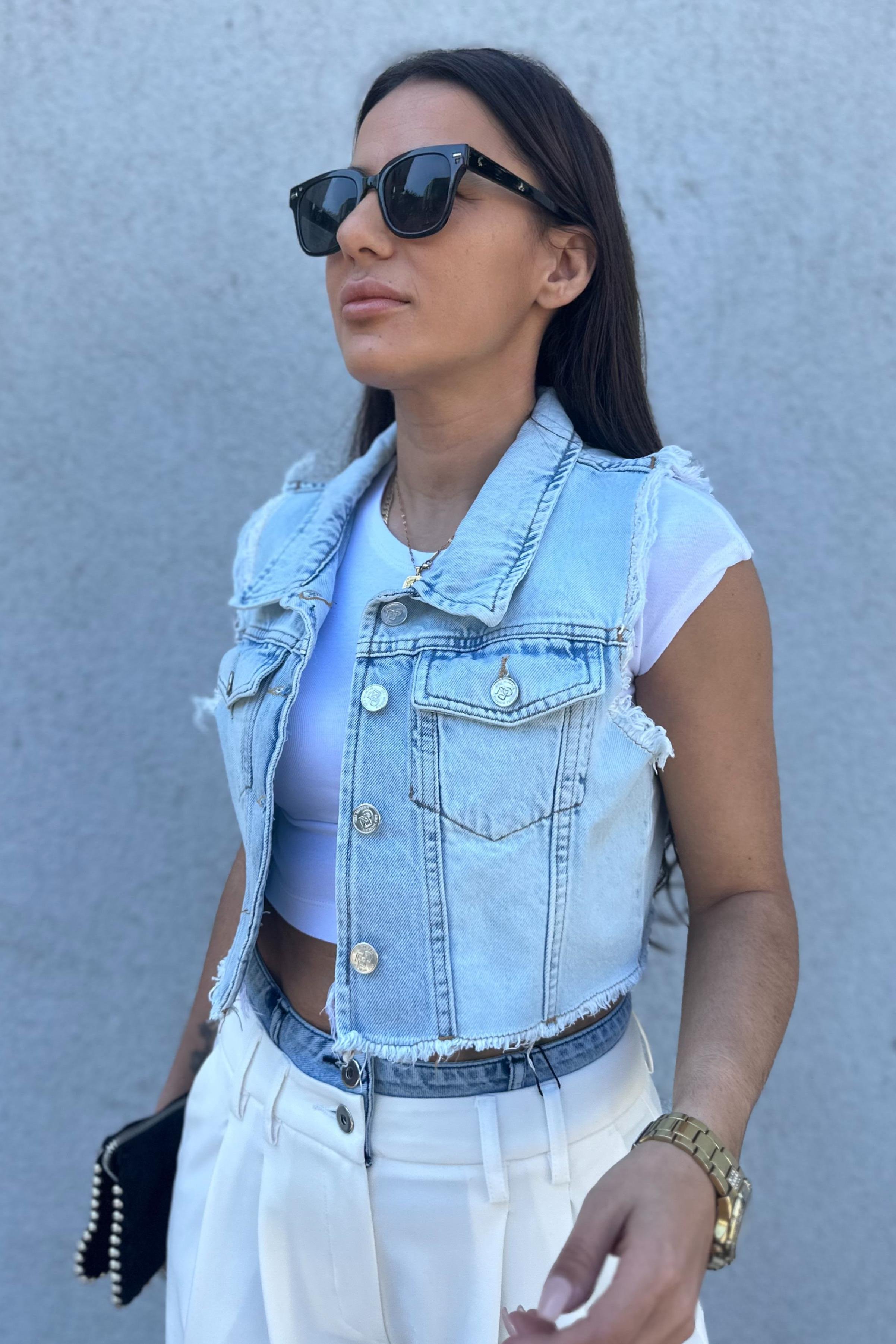 Denim Mini YelekMONT/CEKET