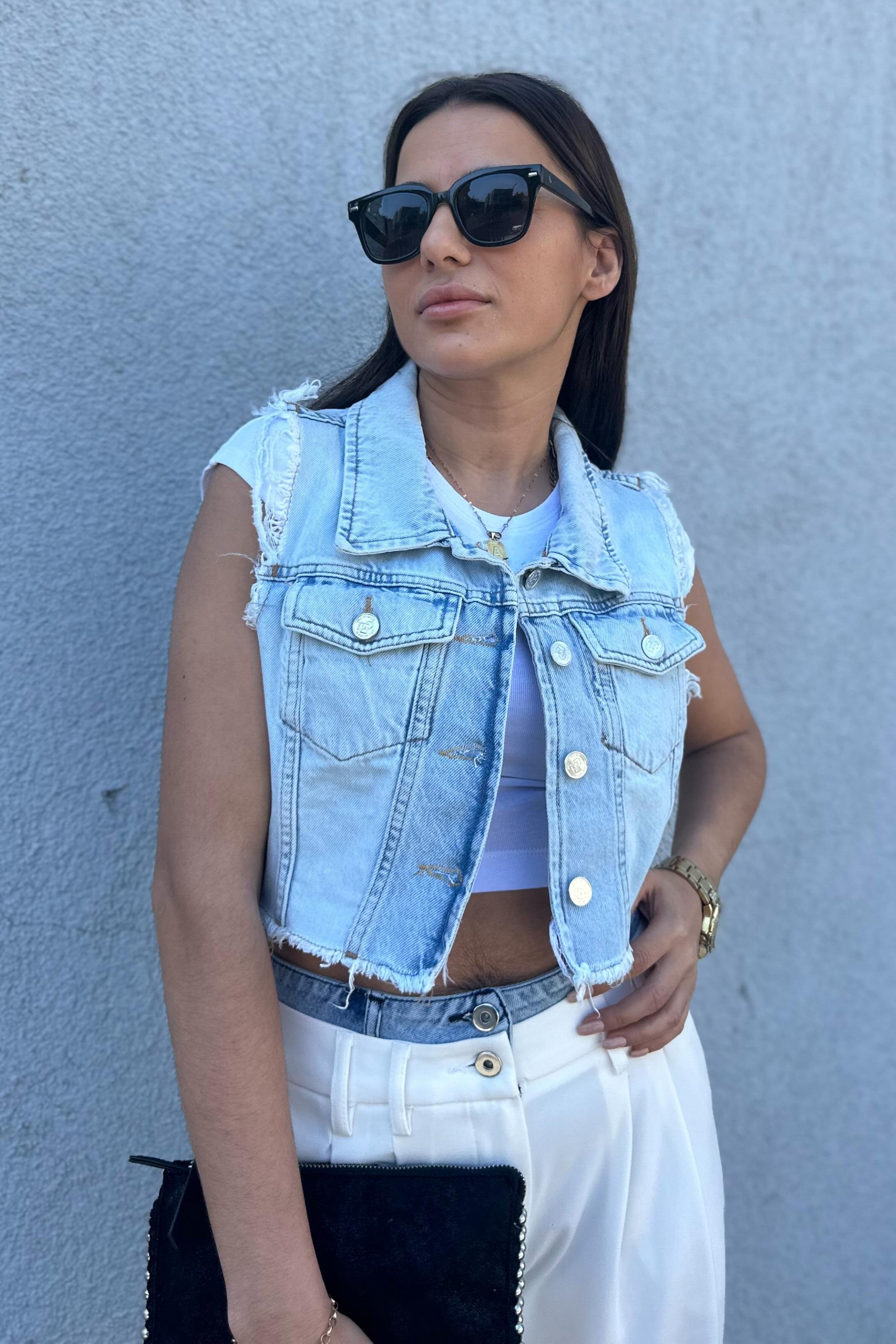 Denim Mini YelekMONT/CEKET