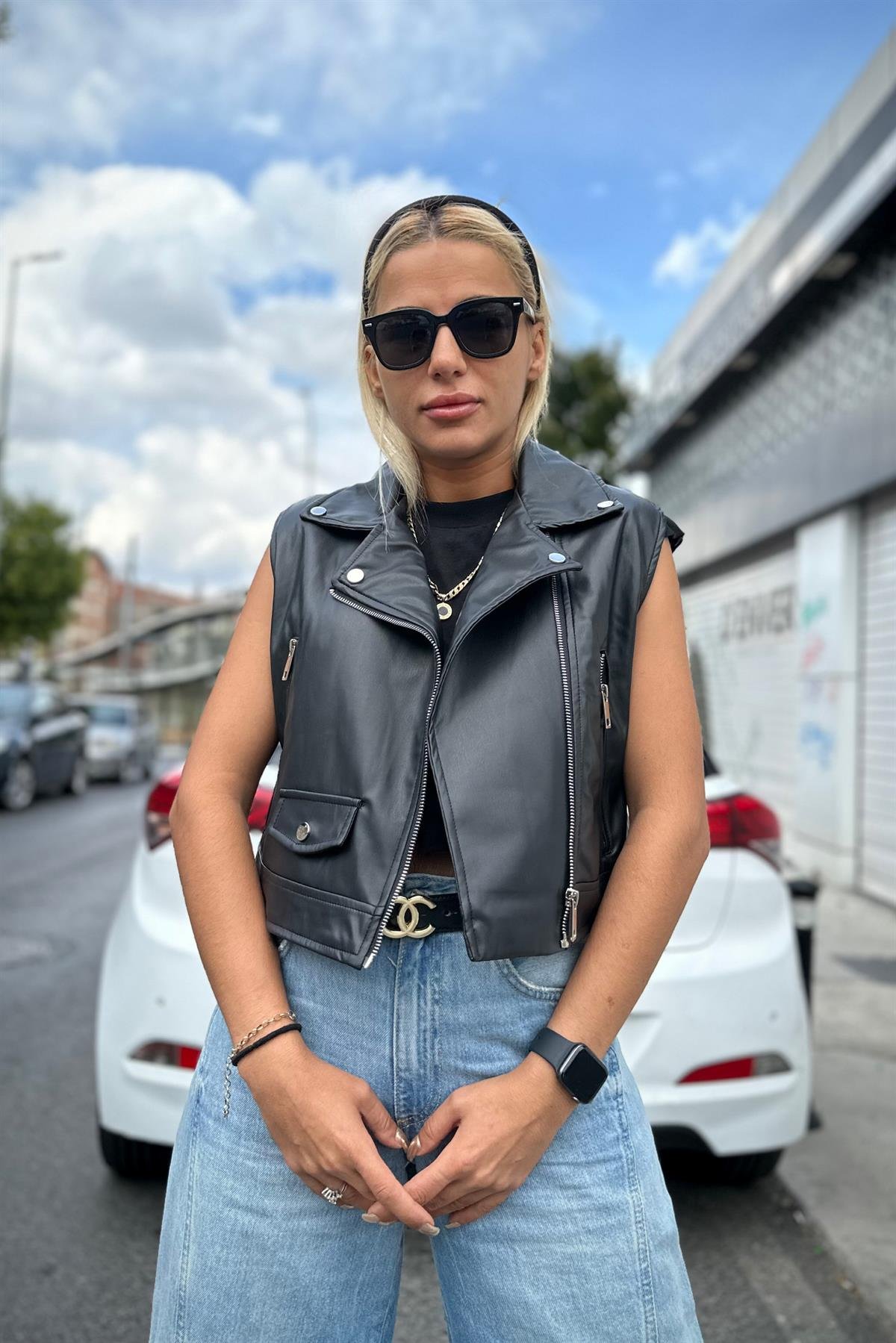 Deri Biker YelekMONT/CEKET