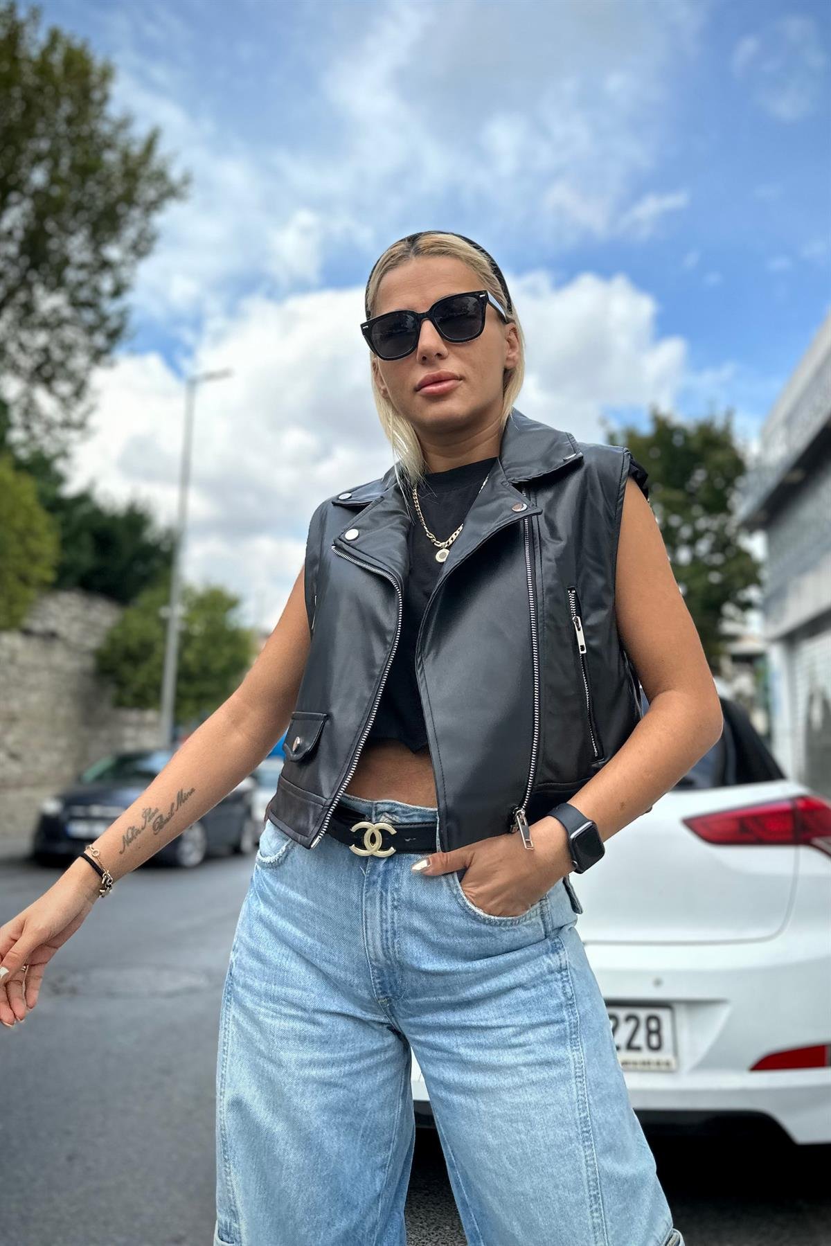 Deri Biker YelekMONT/CEKET