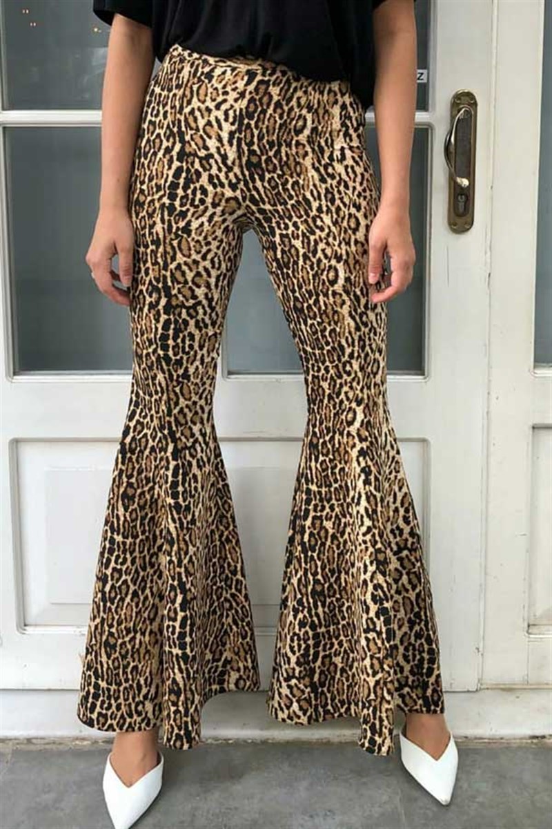 Dizden İspanyol Leopar Pantolon