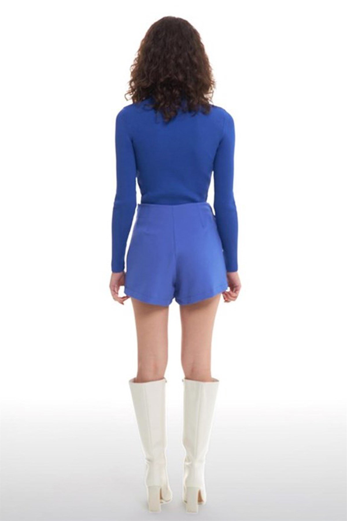 Düğme Detay Mini Şort EtekETEK