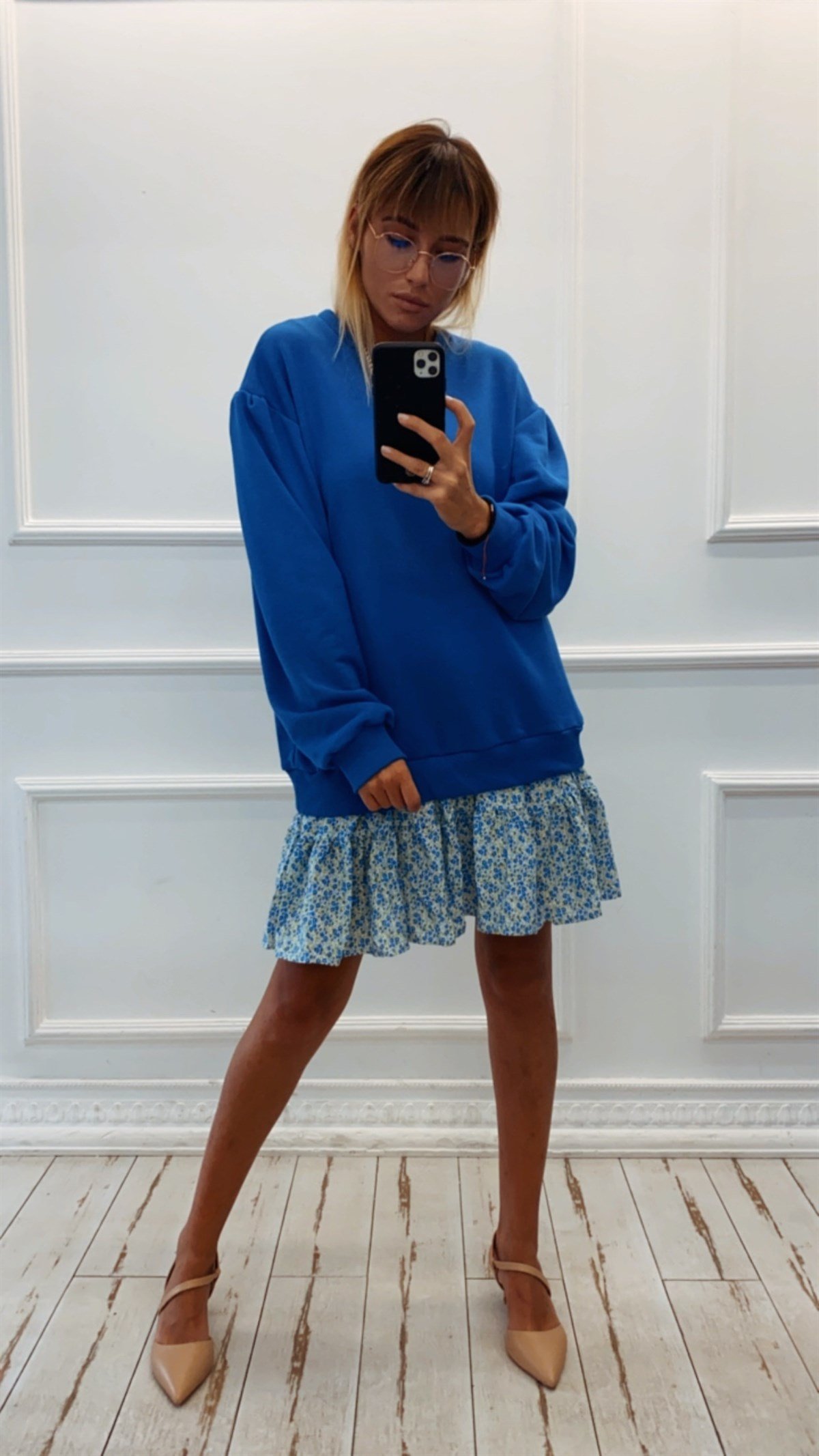 Elbise Detaylı Sweatshirt