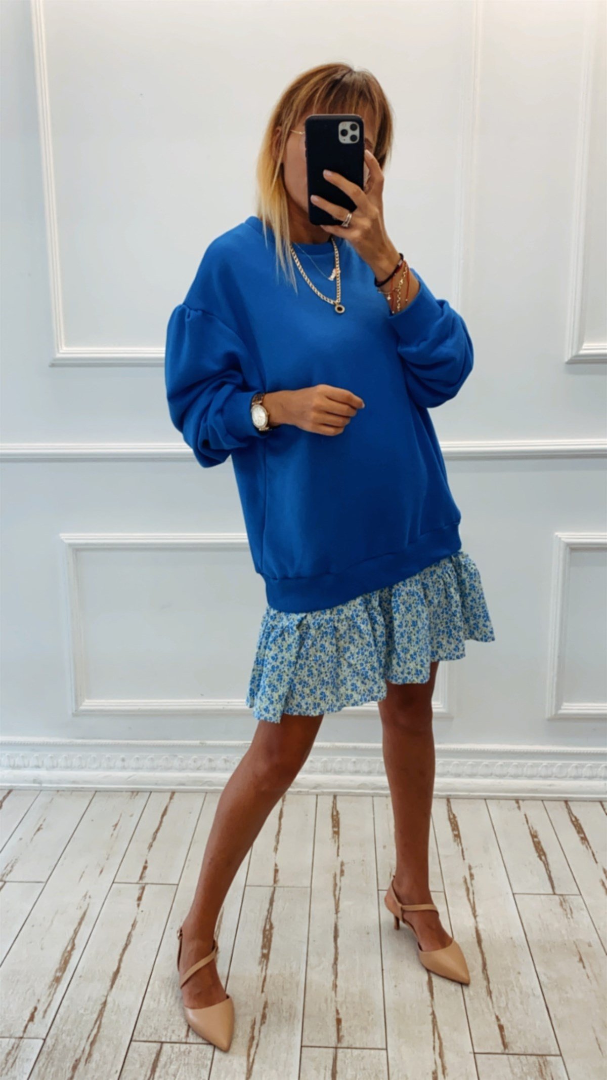 Elbise Detaylı Sweatshirt