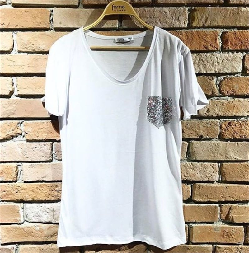 Cebi Payetli Tshirt